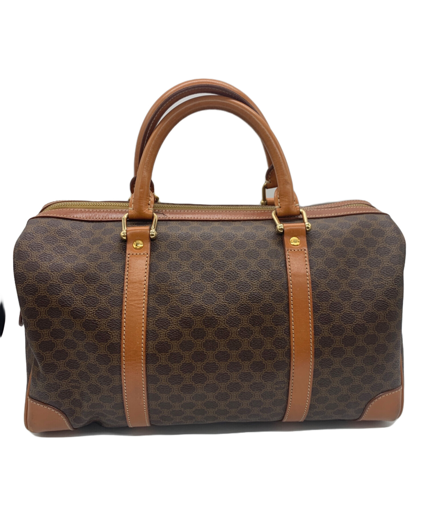 中古・古着通販】CELINE (セリーヌ) マカダム柄ミニボストンバッグ 