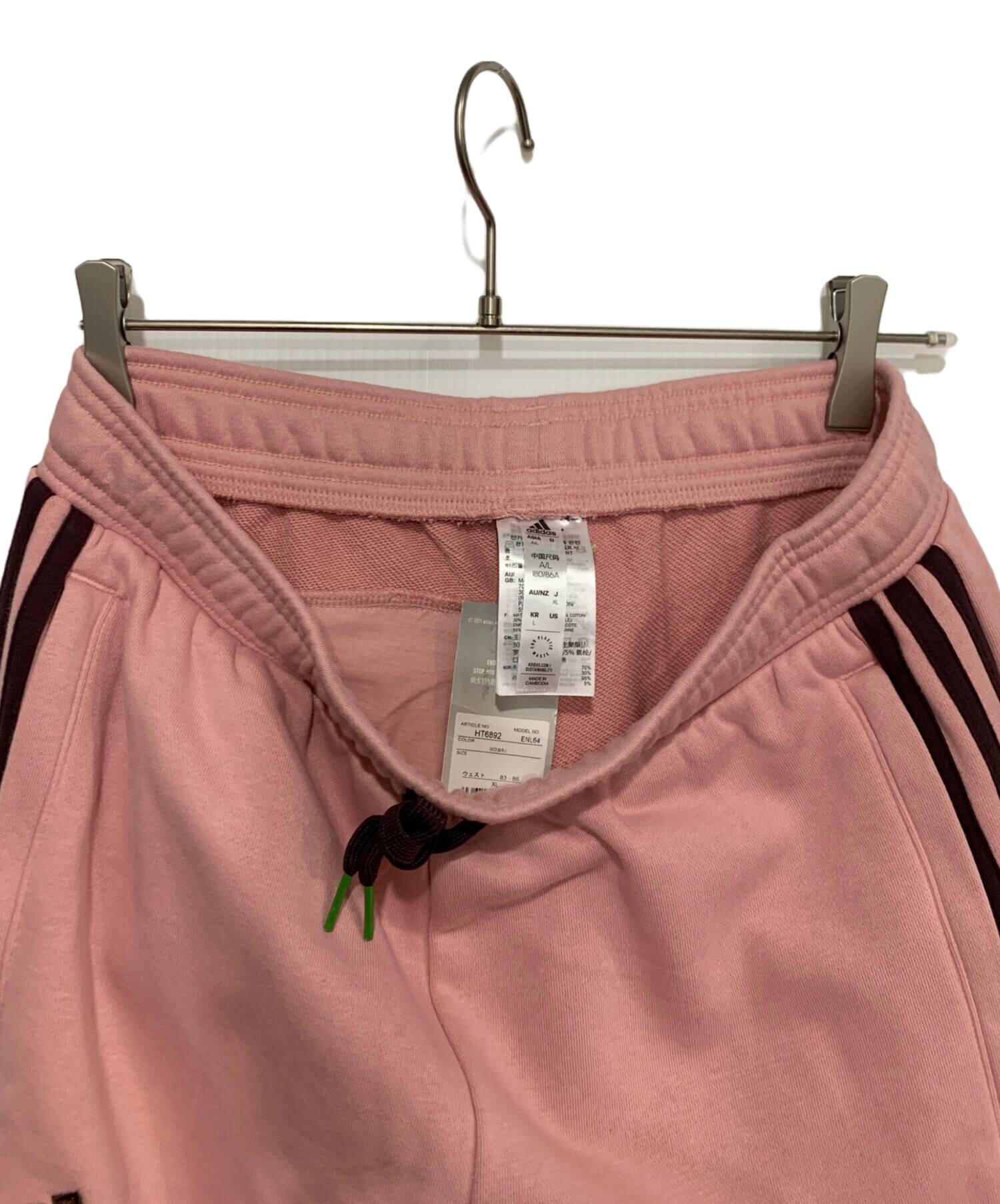 中古・古着通販】adidas (アディダス) スウェットパンツ ピンク サイズ