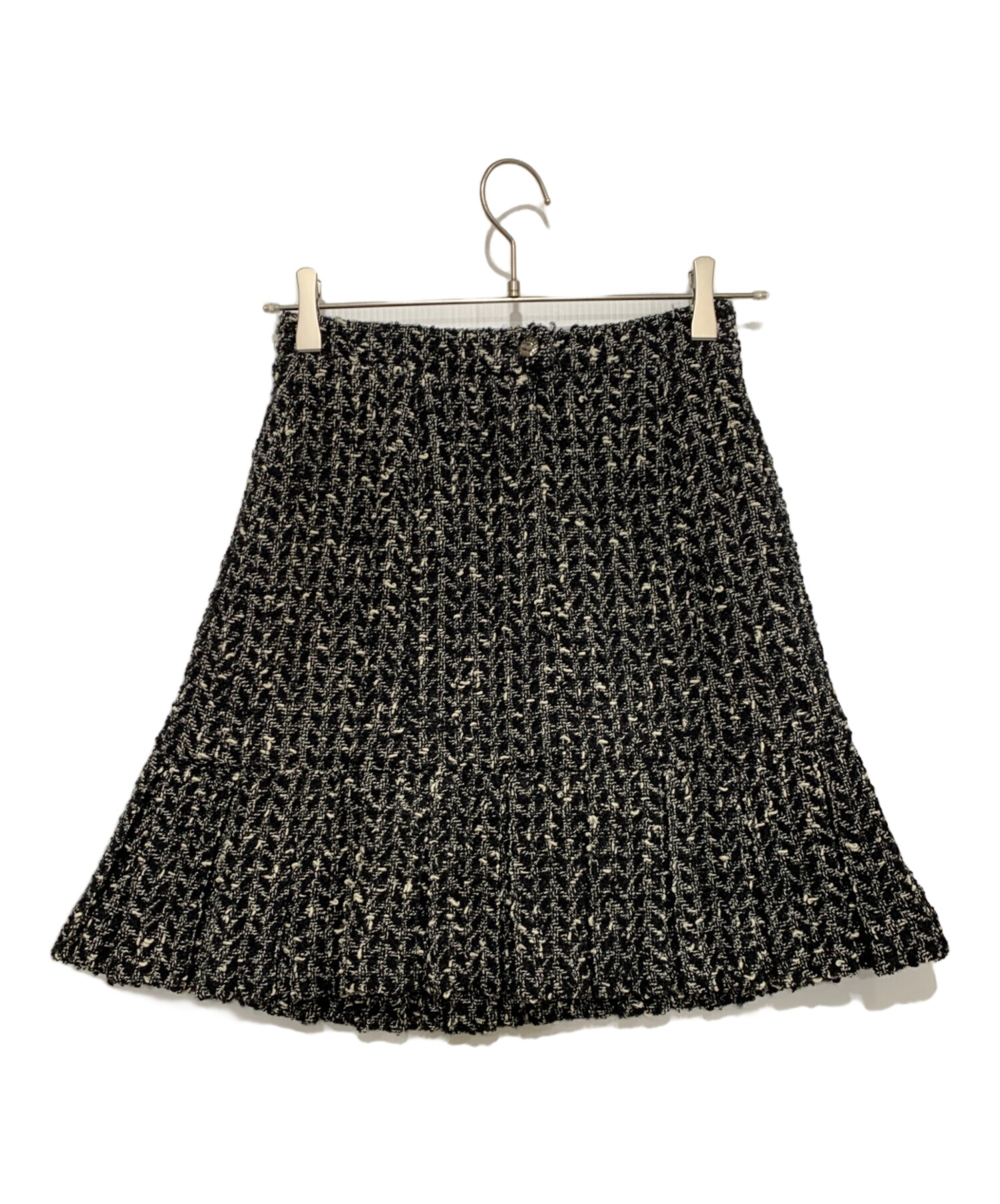 中古・古着通販】CHANEL (シャネル) ミニスカート ブラック サイズ