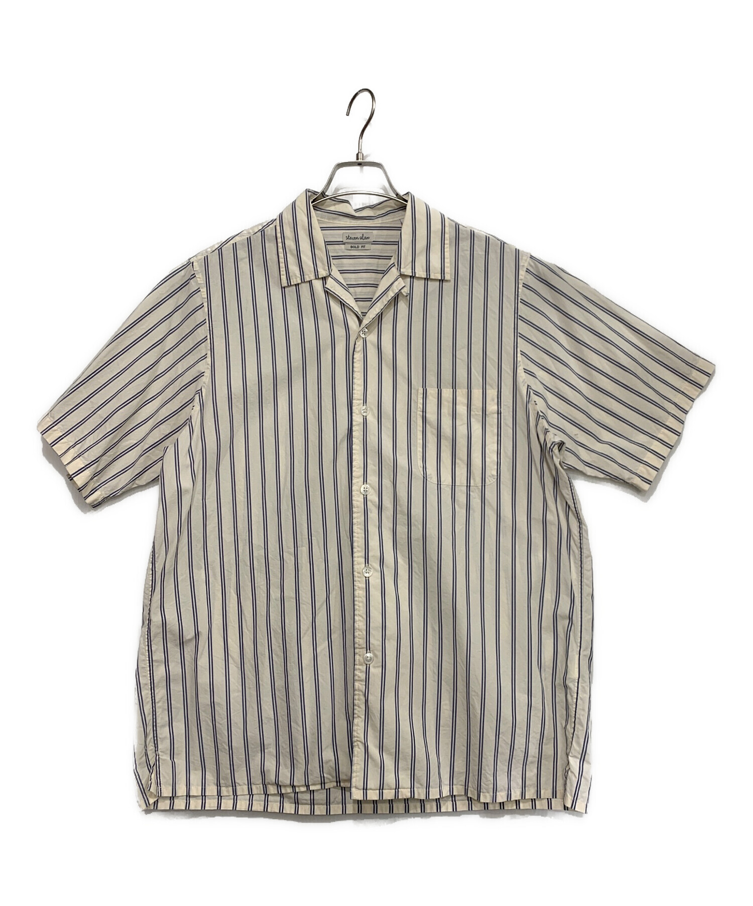 YAECA STEVEN ALAN別注 シャツ ストライプ 中古・古着通販】STEVEN ALAN (スティーブンアラン) ストライプシャツ