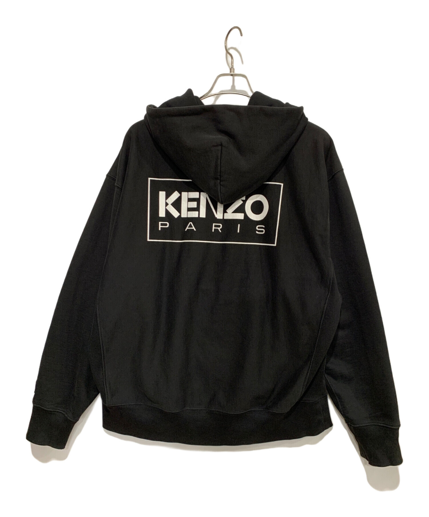 中古・古着通販】KENZO (ケンゾー) ロゴプリントパーカー ブラック
