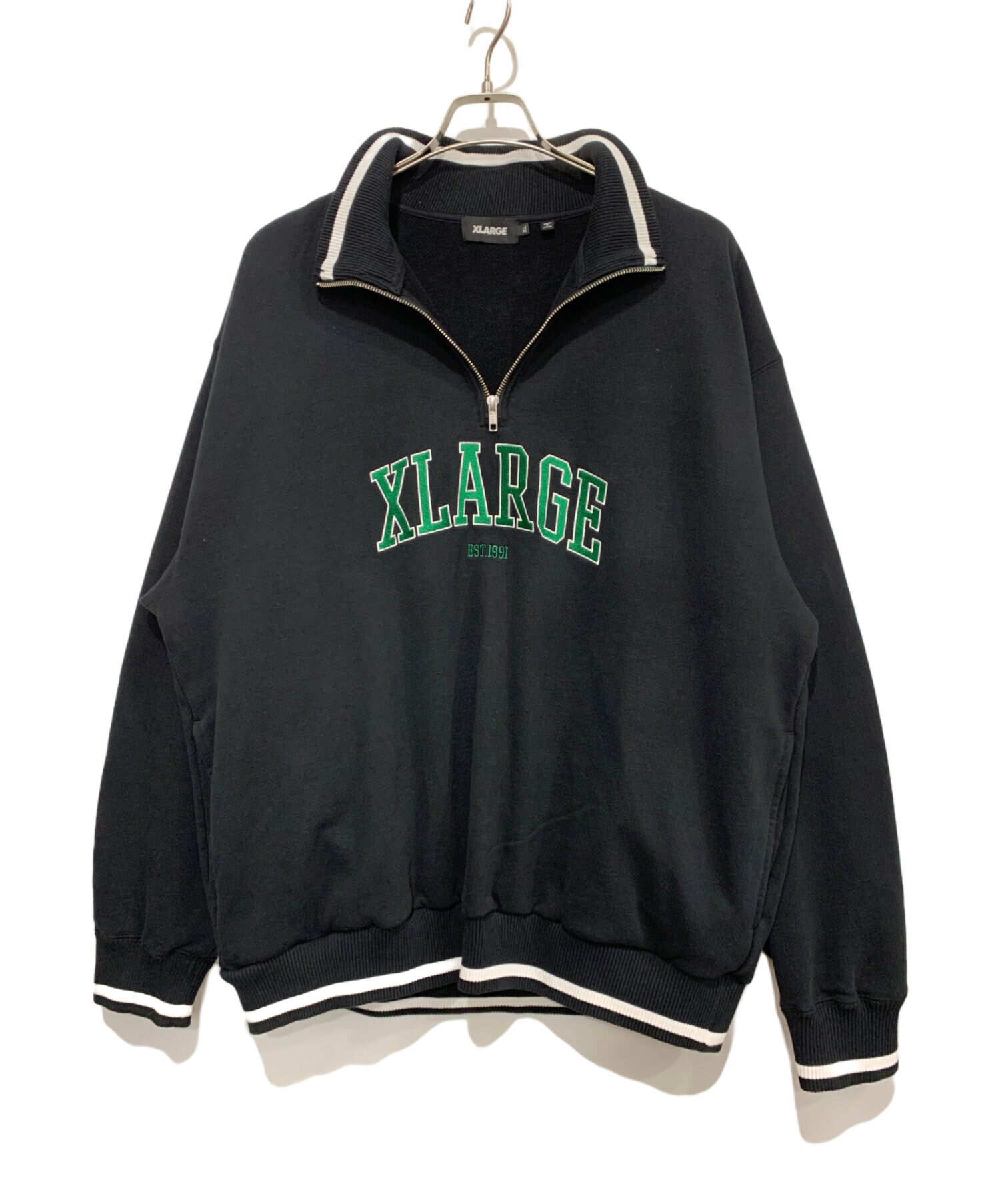 XLARGE スウェット 中古・古着通販】X-LARGE (エクストララージ) ロゴハーフジップ