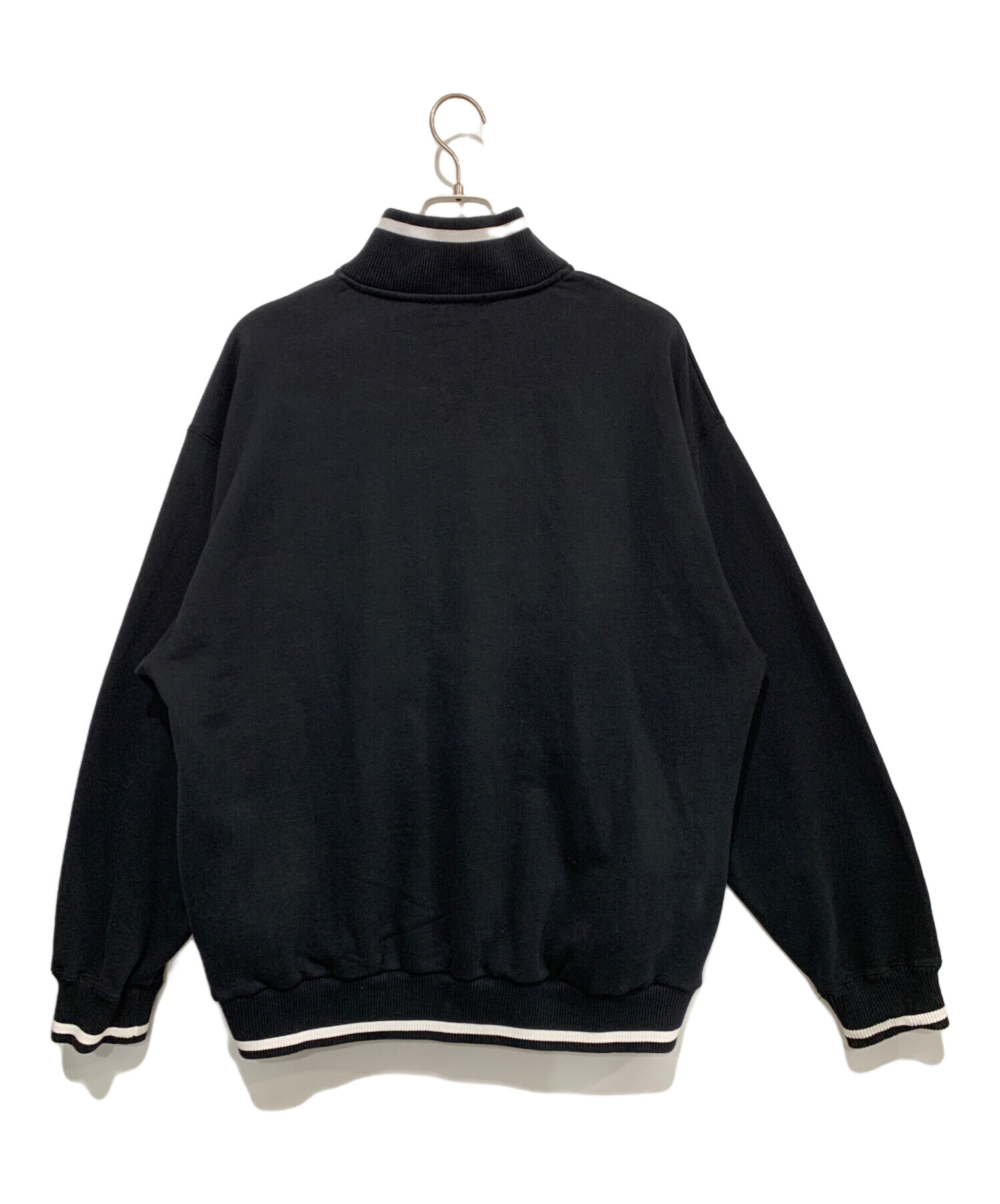 【美品】 プリーツプリーズ プリーツ ハーフジップ スウェット 黒 4 XL 中古・古着通販】X-LARGE (エクストララージ) ロゴハーフジップ