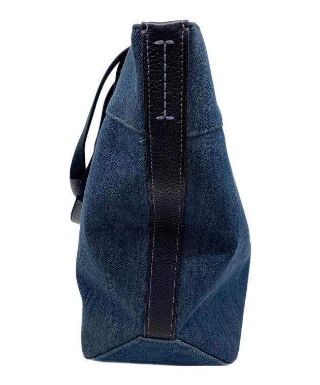 中古・古着通販】COACH (コーチ) デニムトートバッグ インディゴ