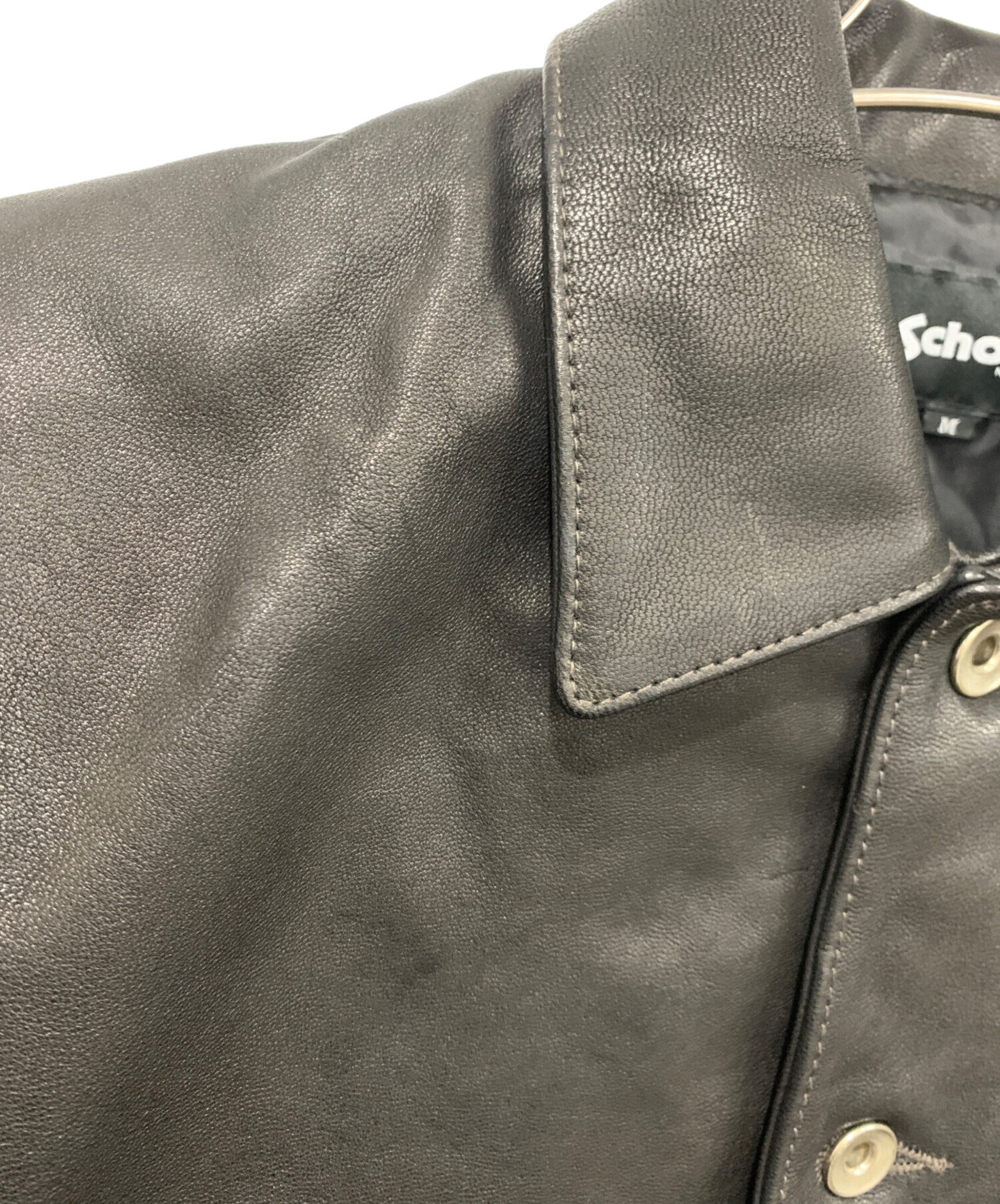 中古・古着通販】Schott (ショット) レザージャケット ブラック サイズ