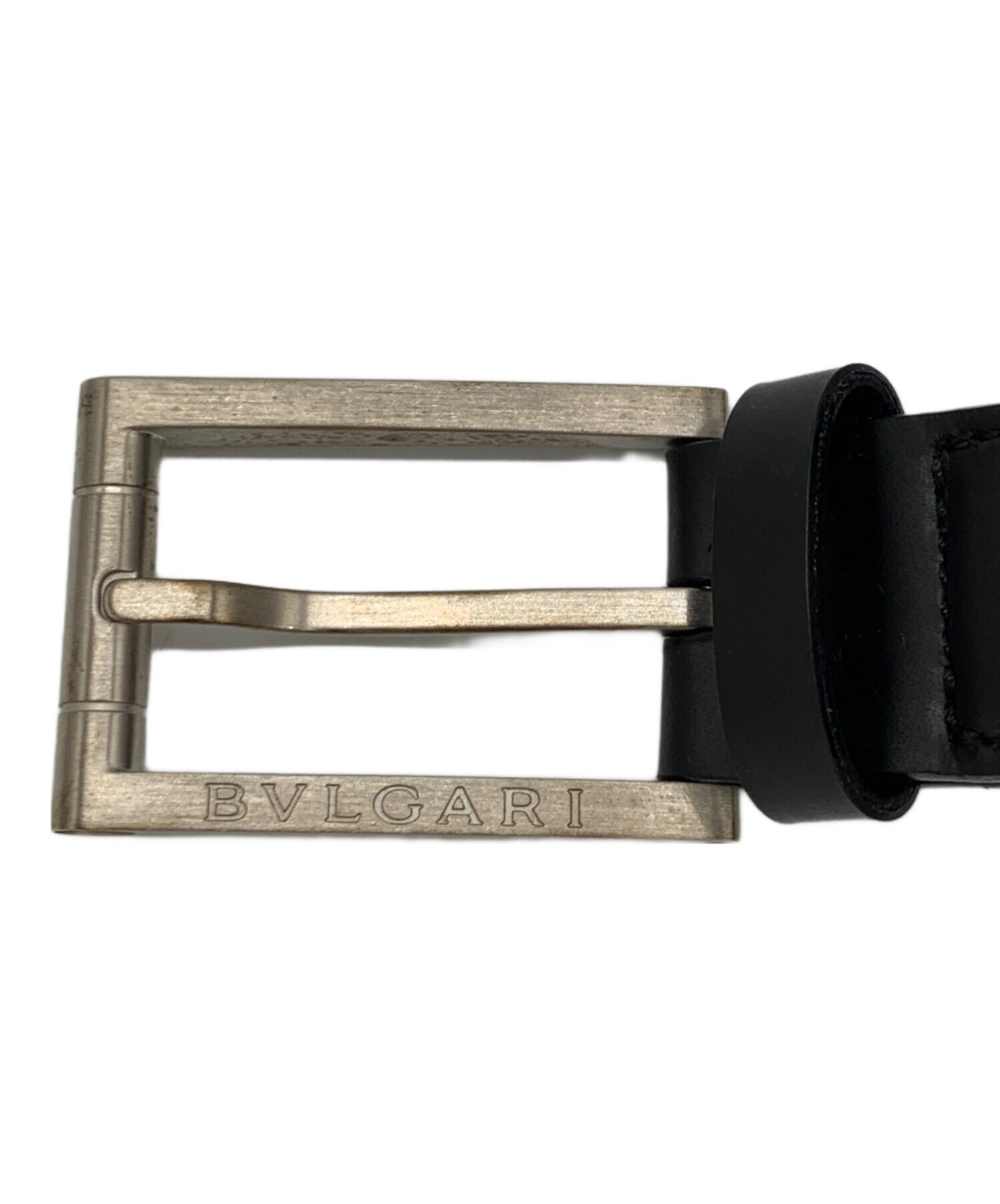 BVLGARI ビジネスレザーベルト【保証書付＊正規品】 中古・古着通販】BVLGARI (ブルガリ) レザーベルト ブラック｜ブランド