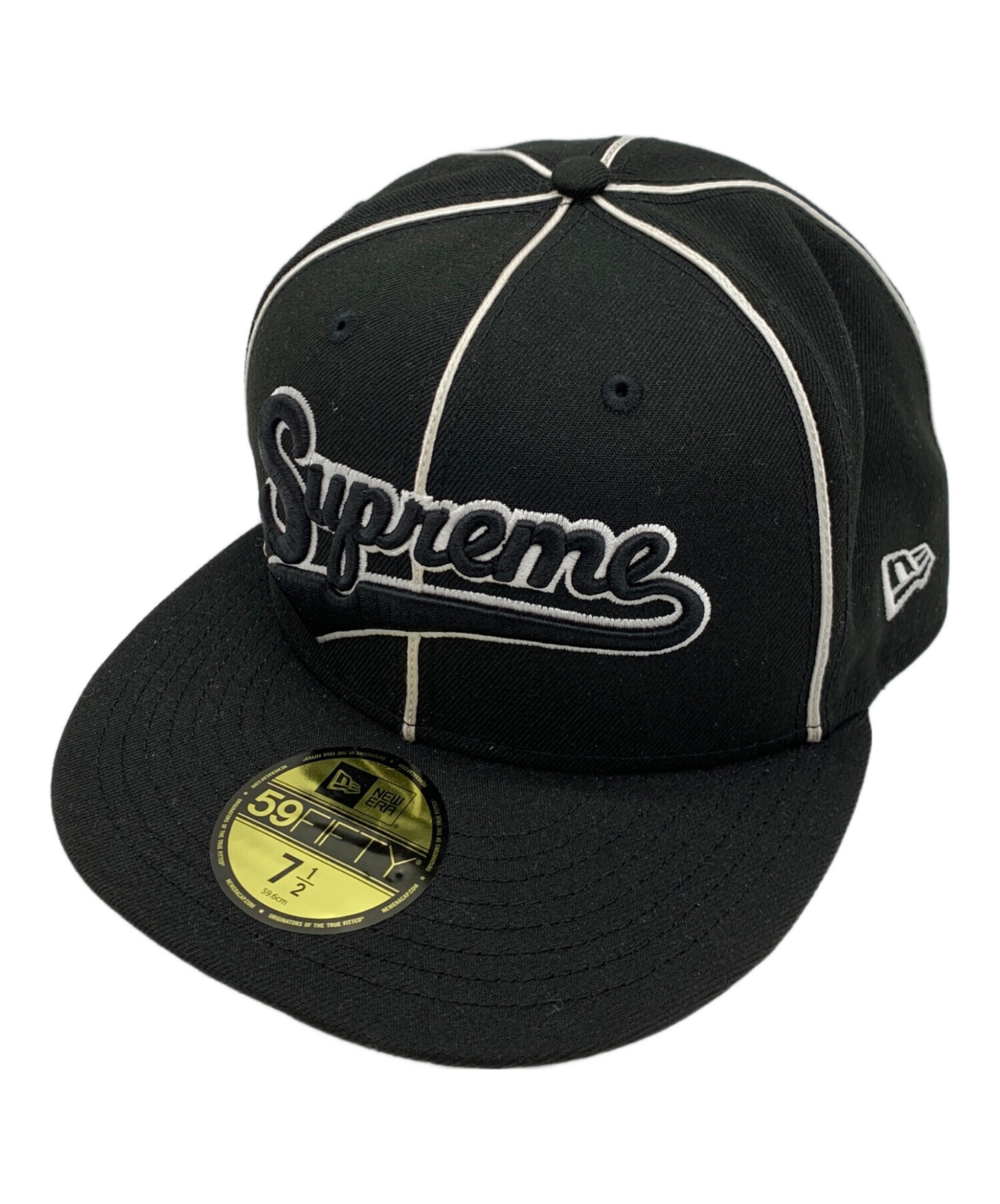 Supreme 59FIFTY ニューエラ ブラックキャップ Supreme New Era 