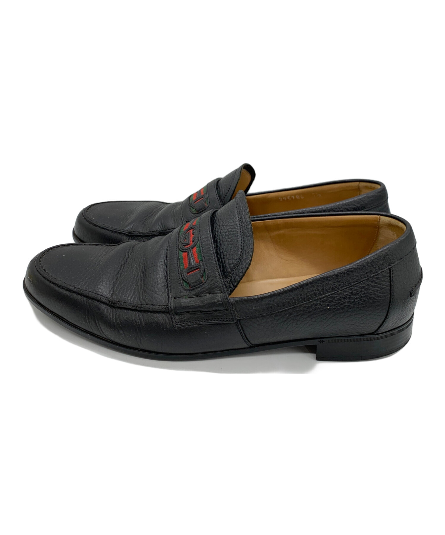 中古・古着通販】GUCCI (グッチ) ローファー ブラック サイズ:25.5 
