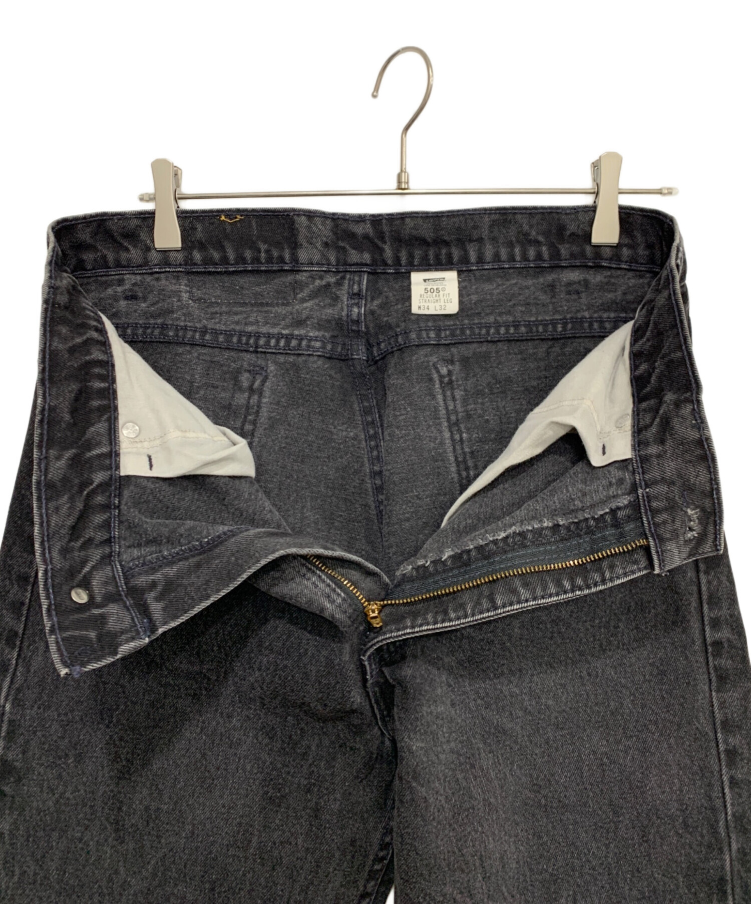 中古・古着通販】LEVI'S (リーバイス) 505デニムパンツ ブラック