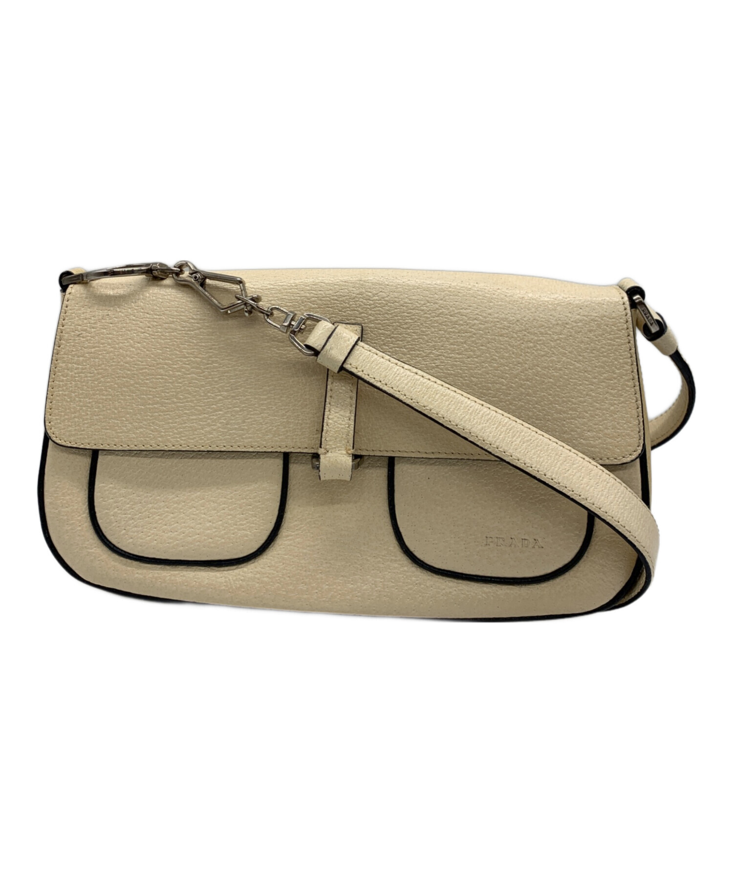 中古・古着通販】PRADA (プラダ) ワンショルダーバッグ アイボリー