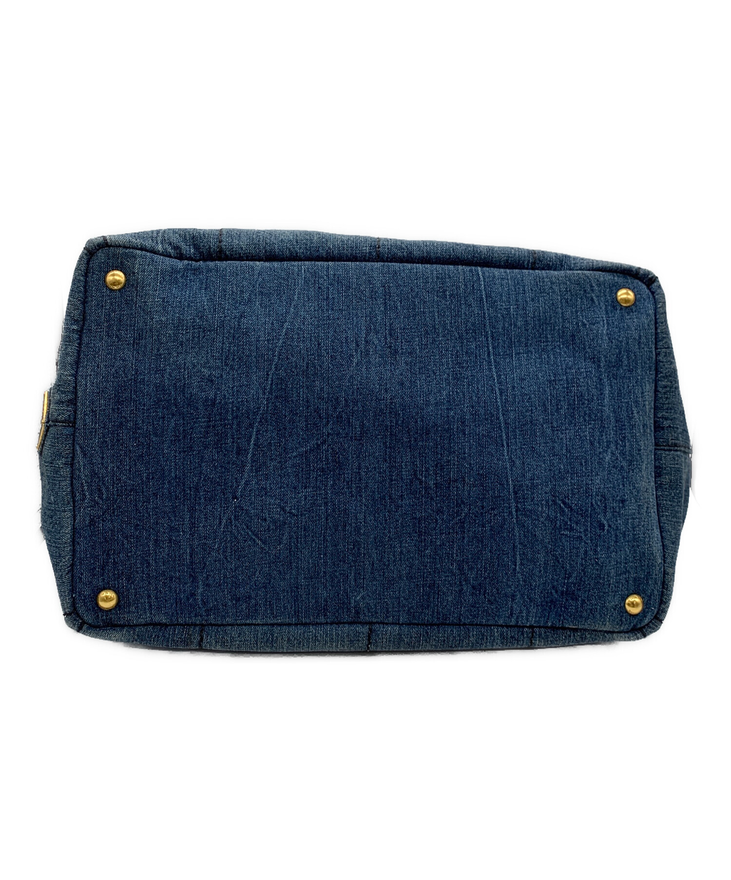 中古・古着通販】PRADA (プラダ) デニムトートバッグ ブルー｜ブランド