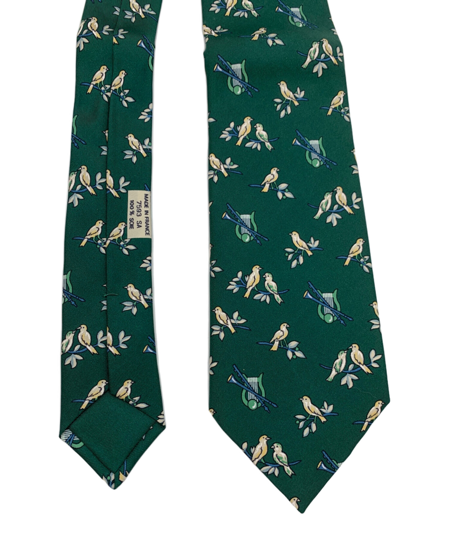 エルメスネクタイ グリーン HERMES ダークグリーン ネクタイ HERMES