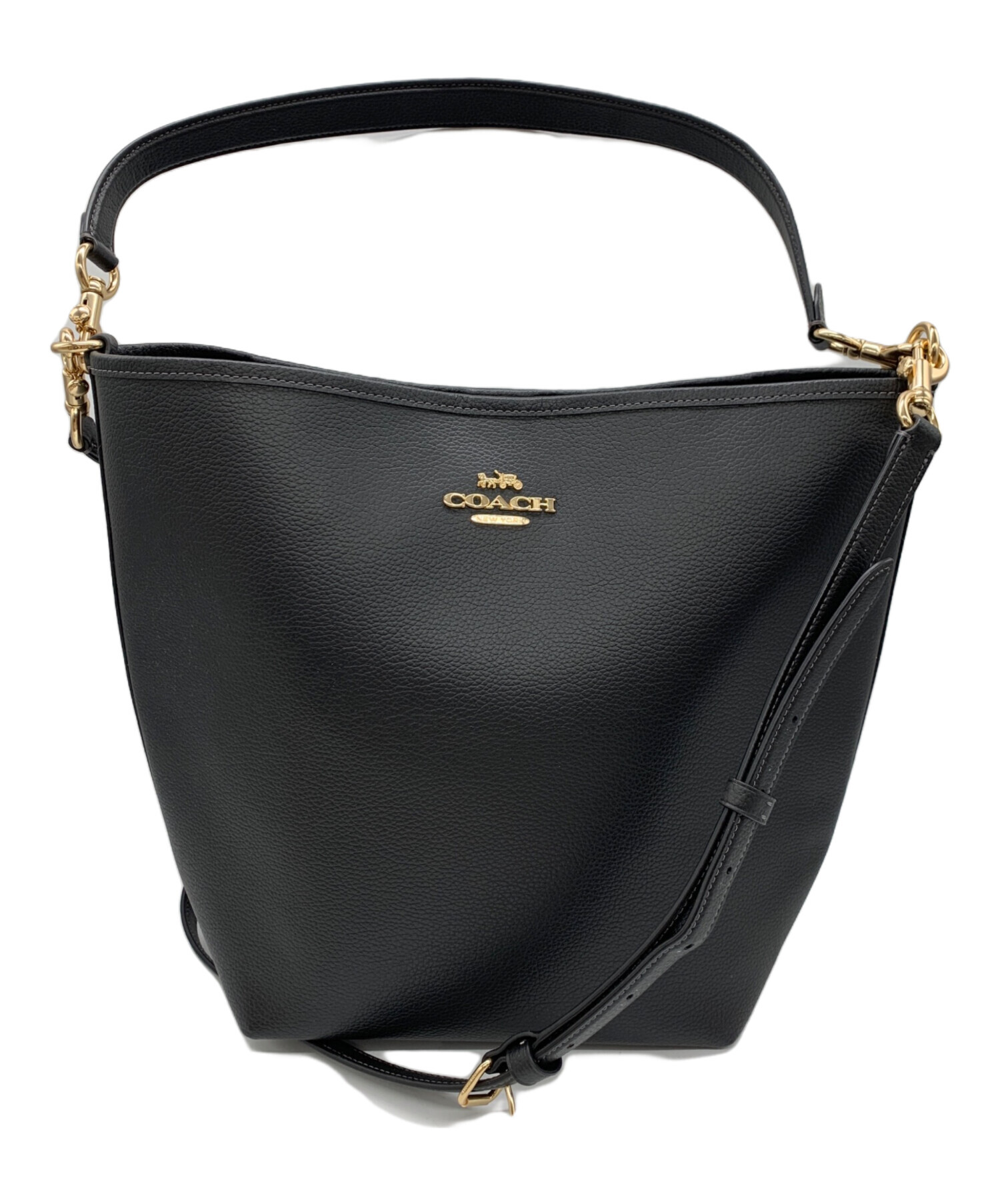中古・古着通販】COACH (コーチ) シティラージバケットバッグ ブラック 