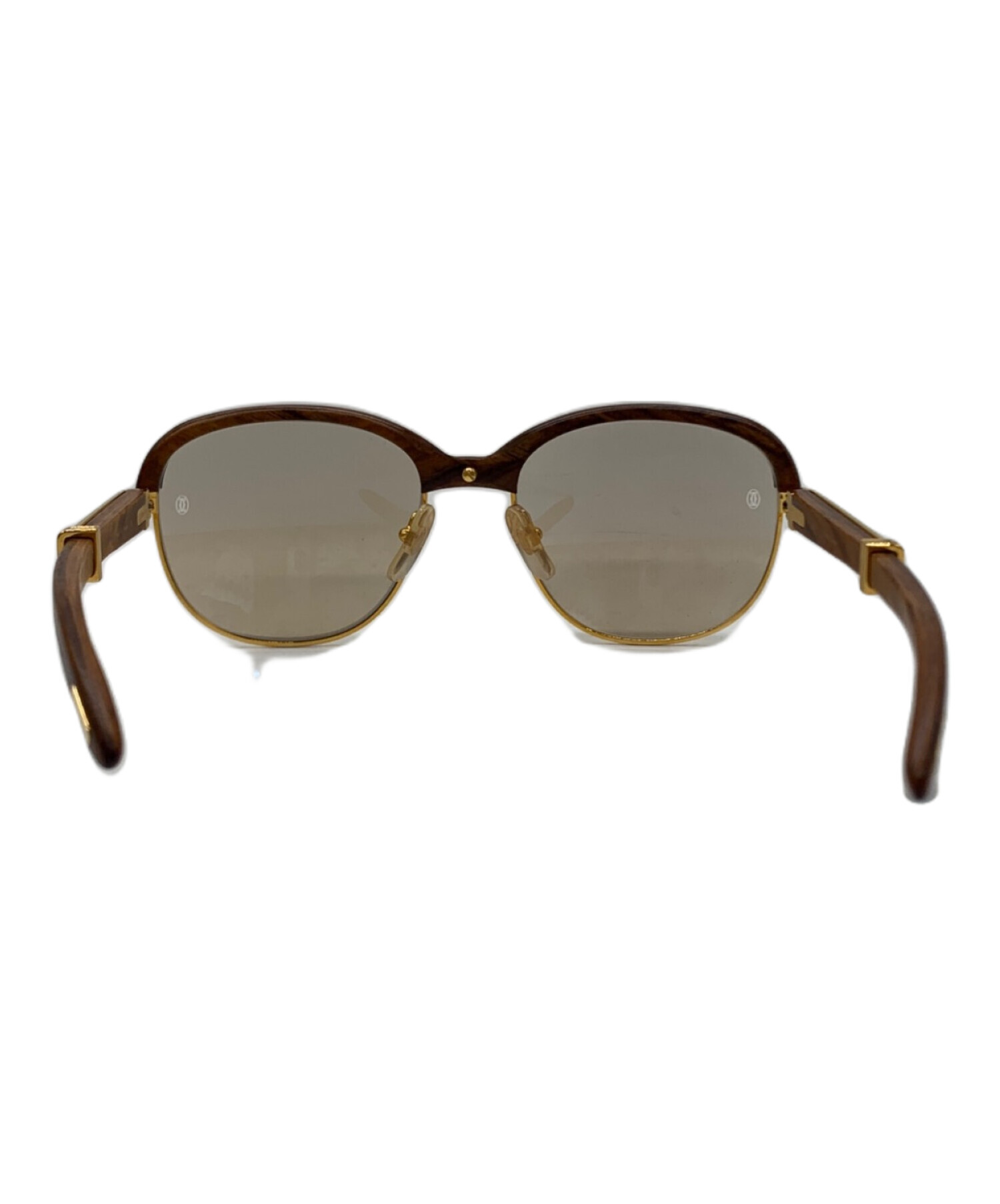 中古・古着通販】Cartier (カルティエ) ウッドテンプルサングラス