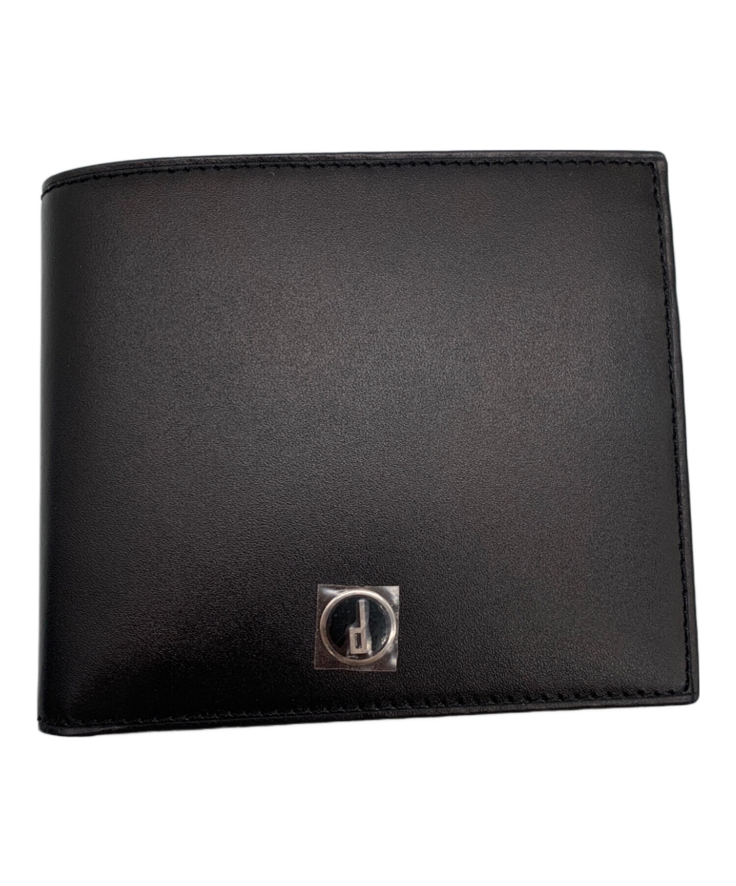中古・古着通販】dunhill (ダンヒル) 2つ折り財布 ブラック｜ブランド 