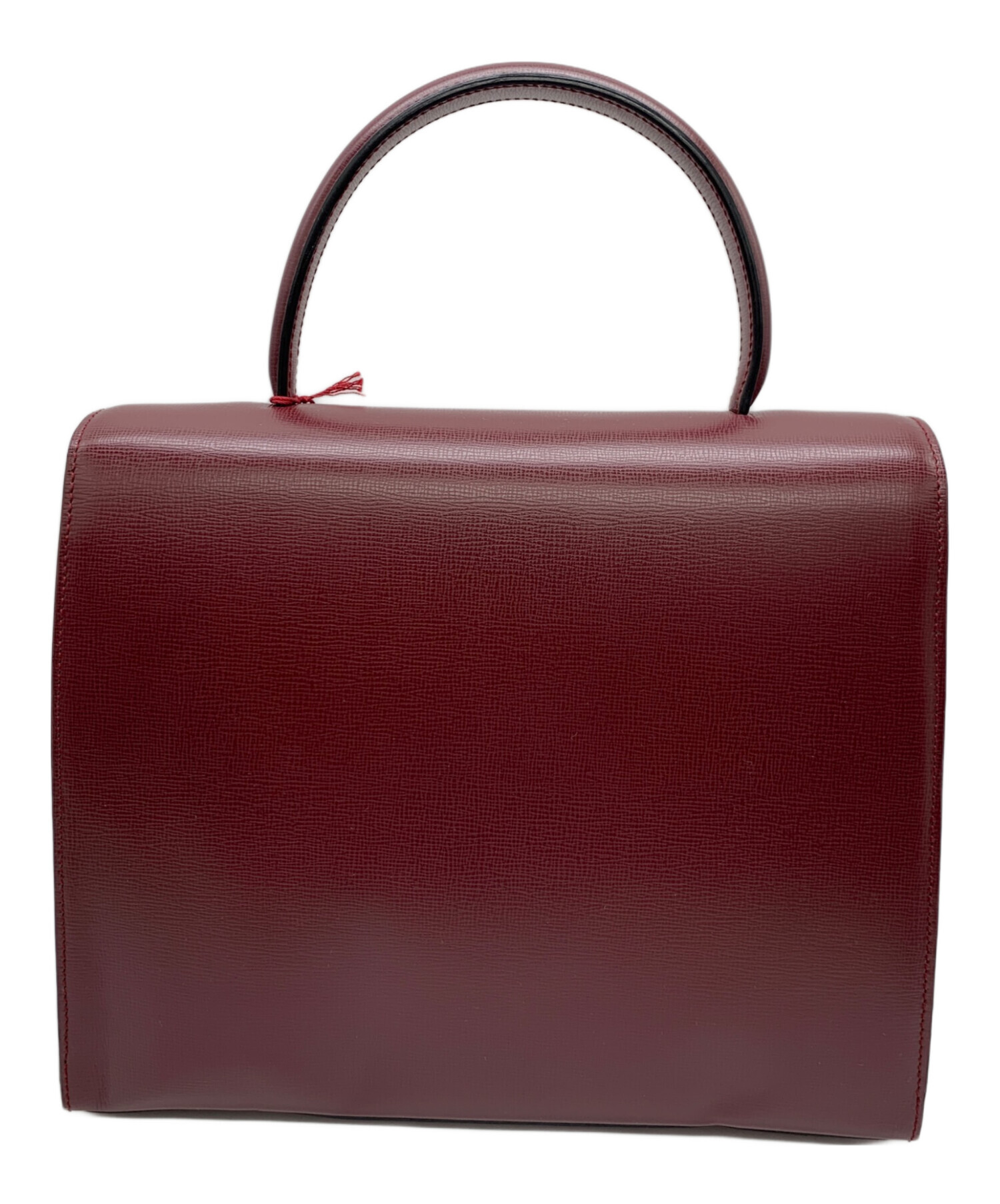 中古・古着通販】Cartier (カルティエ) ハンドバッグ バーガンディー 