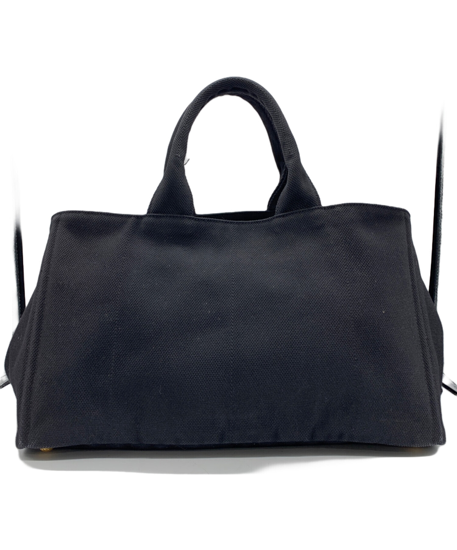 中古・古着通販】PRADA (プラダ) デニムトートバッグ ブラック