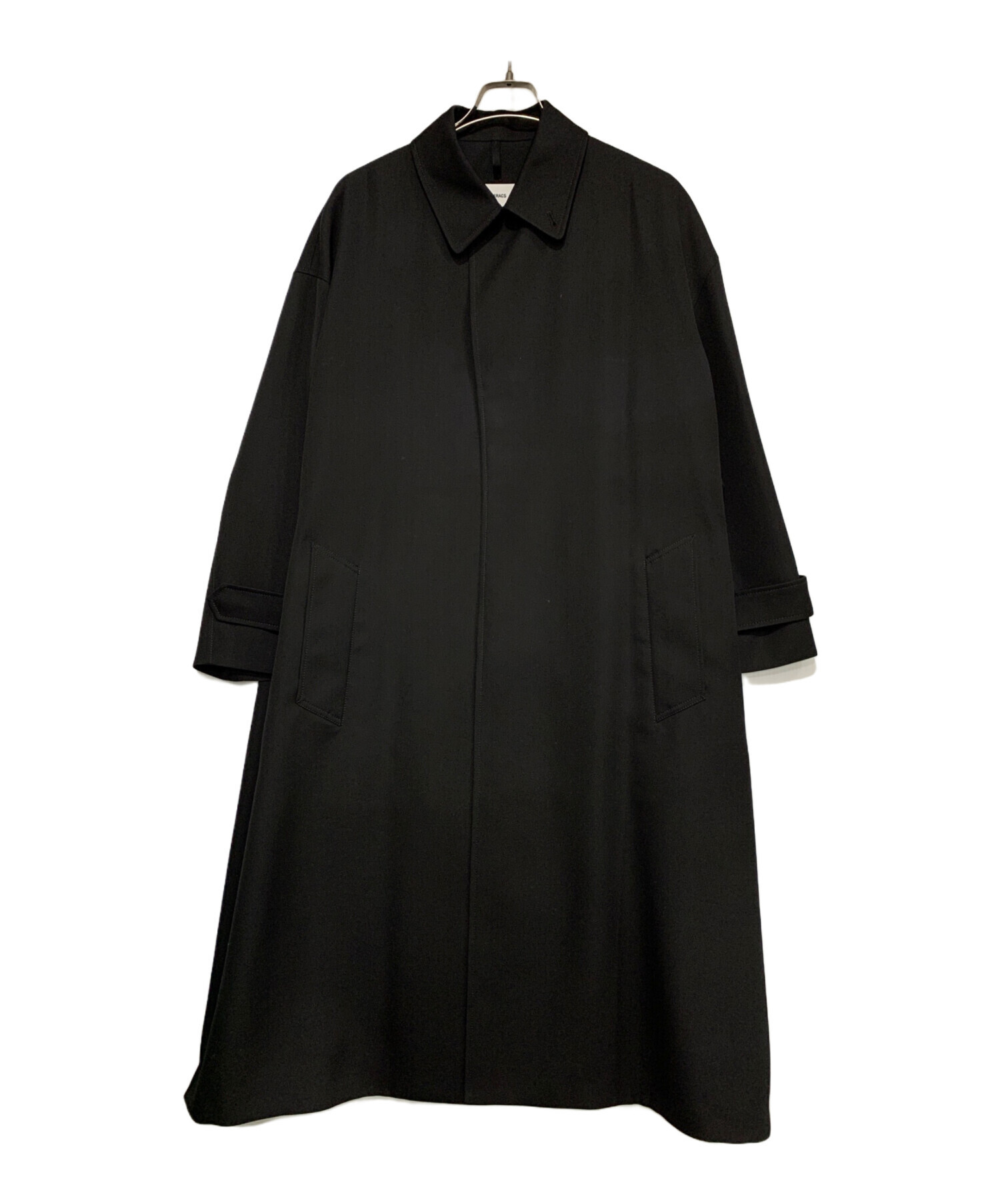 中古・古着通販】THE RERACS (ザ リラクス) バルカラーコート ブラック