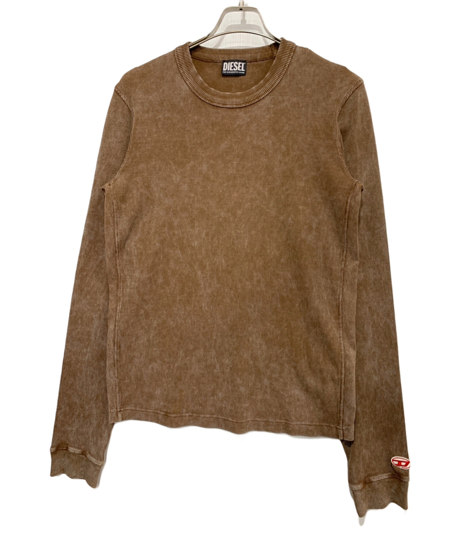 中古・古着通販】DIESEL (ディーゼル) 長袖カットソー ブラウン