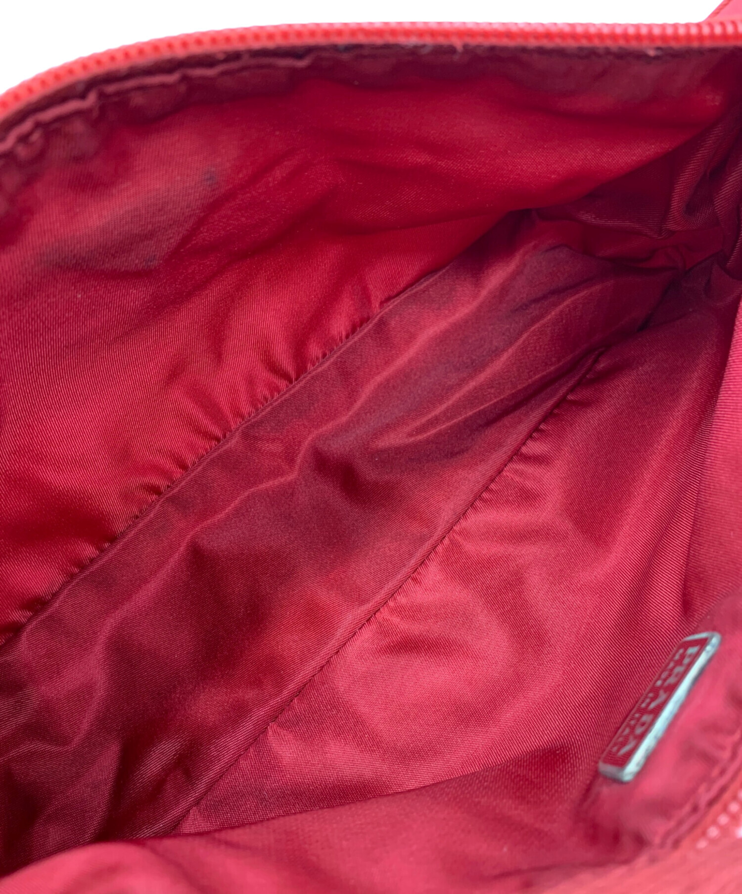 中古・古着通販】PRADA (プラダ) アクセサリーポーチ レッド｜ブランド