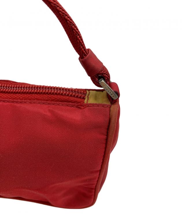 PRADA　プラダスポーツ　ビンテージ　キャンバス　アクセサリーポーチ　赤 PRADA プラダスポーツ ビンテージ キャンバス アクセサリーポーチ 赤