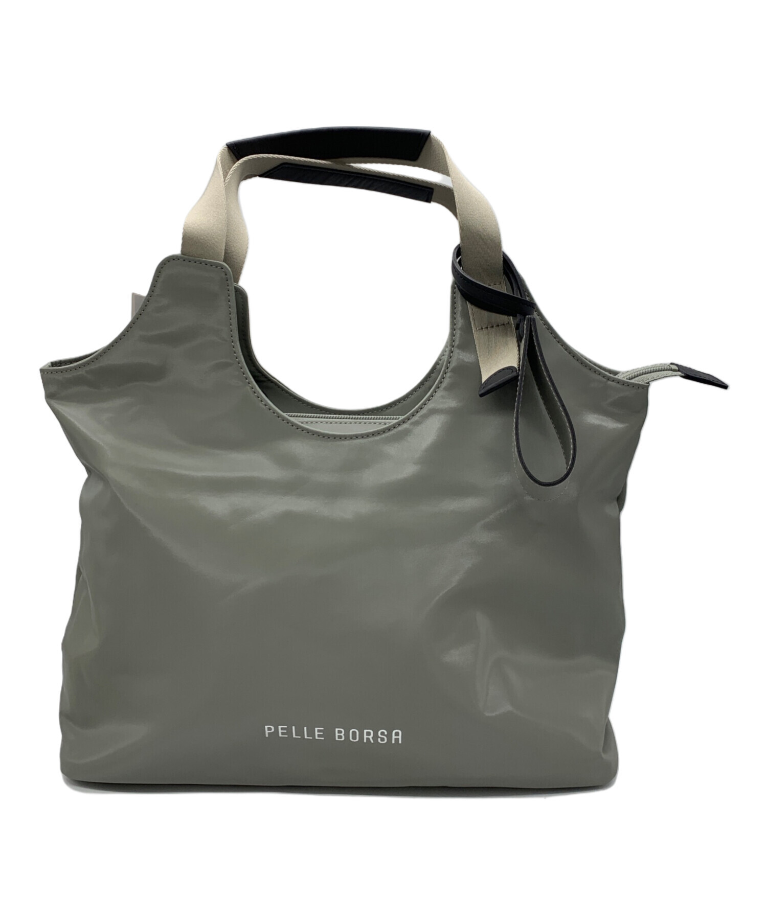 中古・古着通販】PELLE BORSA (ペレボルサ) トートバッグ グレー 未 