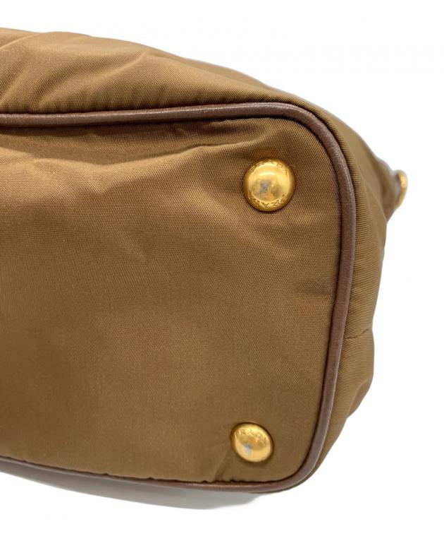 PRADA ブラウン ナイロン トートバッグ 中古・古着通販】PRADA (プラダ) ナイロントートバッグ ブラウン