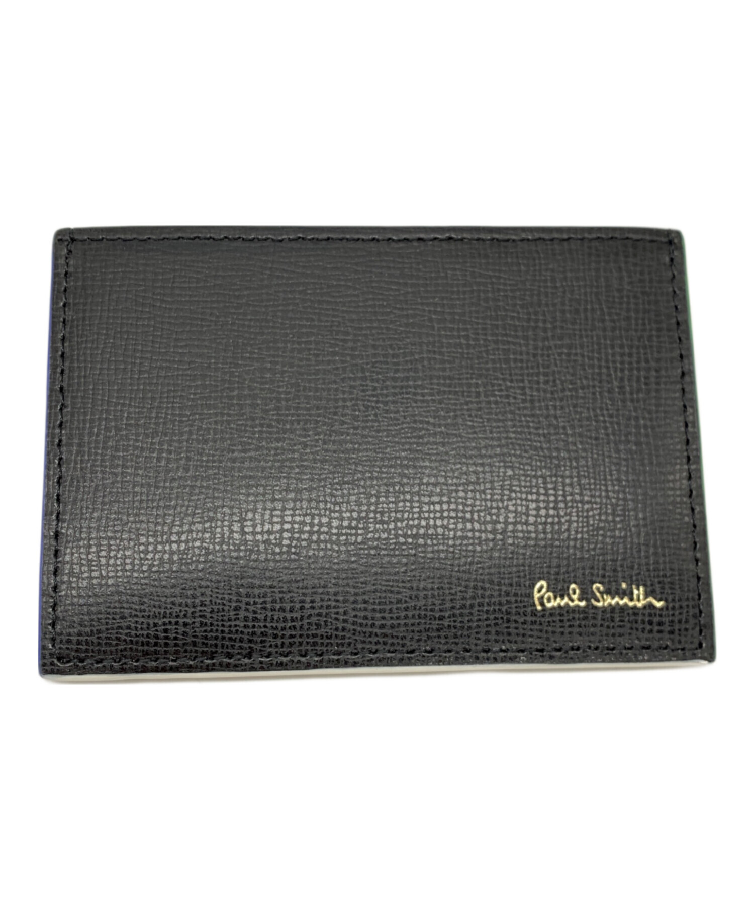 Paul Smith ポールスミス | サフィアーノレザー パスケース | MADE IN JAPAN | ブラック 黒 | ブランド ファッション 小物【メンズ】【中古】 中古・古着通販】Paul Smith (ポールスミス) パスケース ブラック