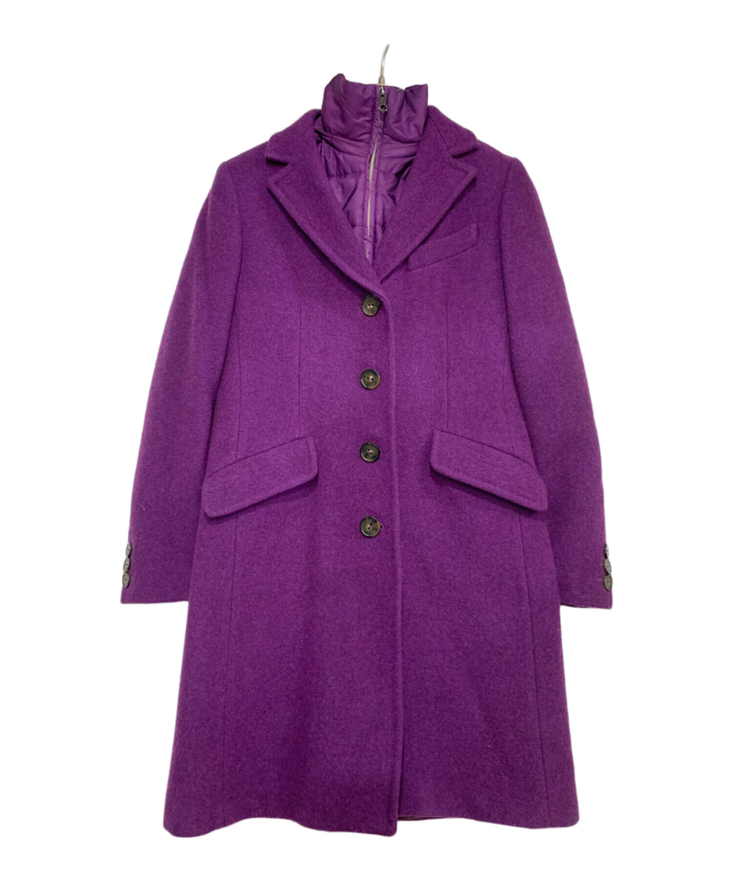 中古・古着通販】MaxMara (マックスマーラ) ライナー付コート パープル