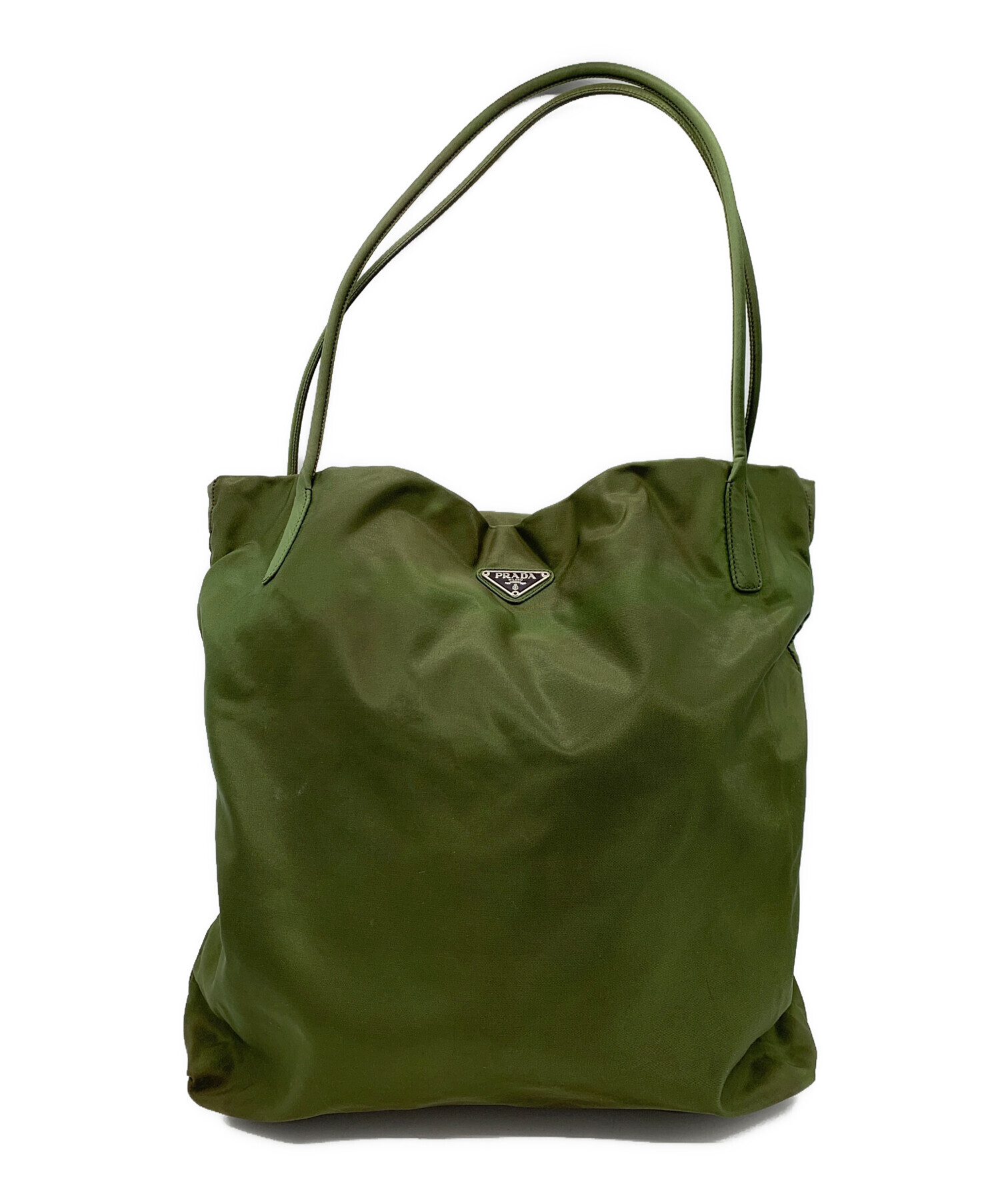 PRADA トートバッグ オリーブグリーン 中型 PRADA オリーブグリーン