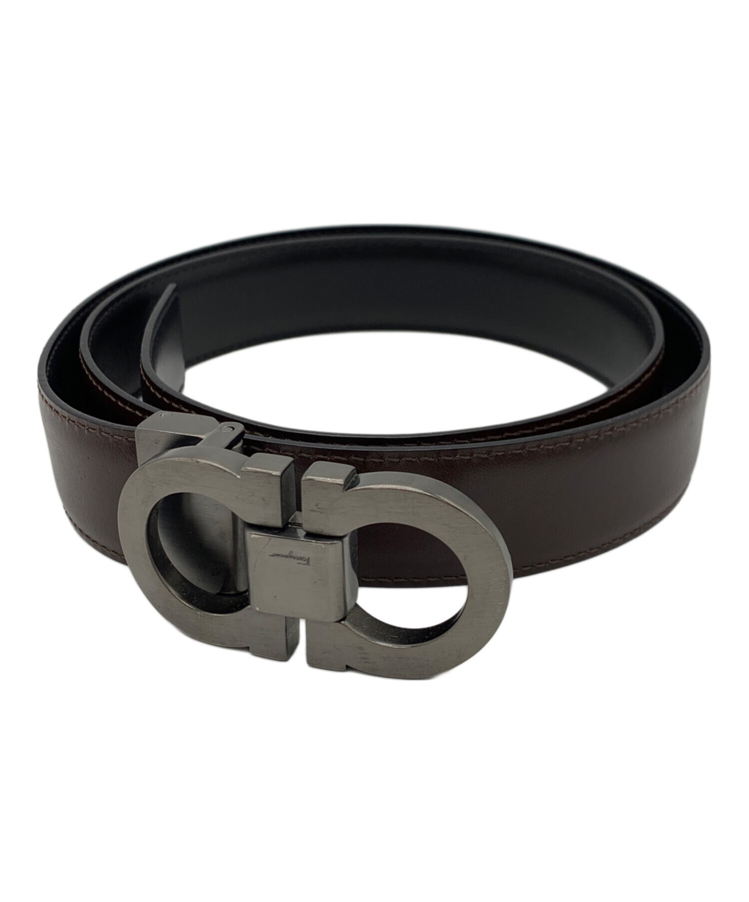 中古・古着通販】Ferragamo (フェラガモ) ガンチーニベルト ブラック