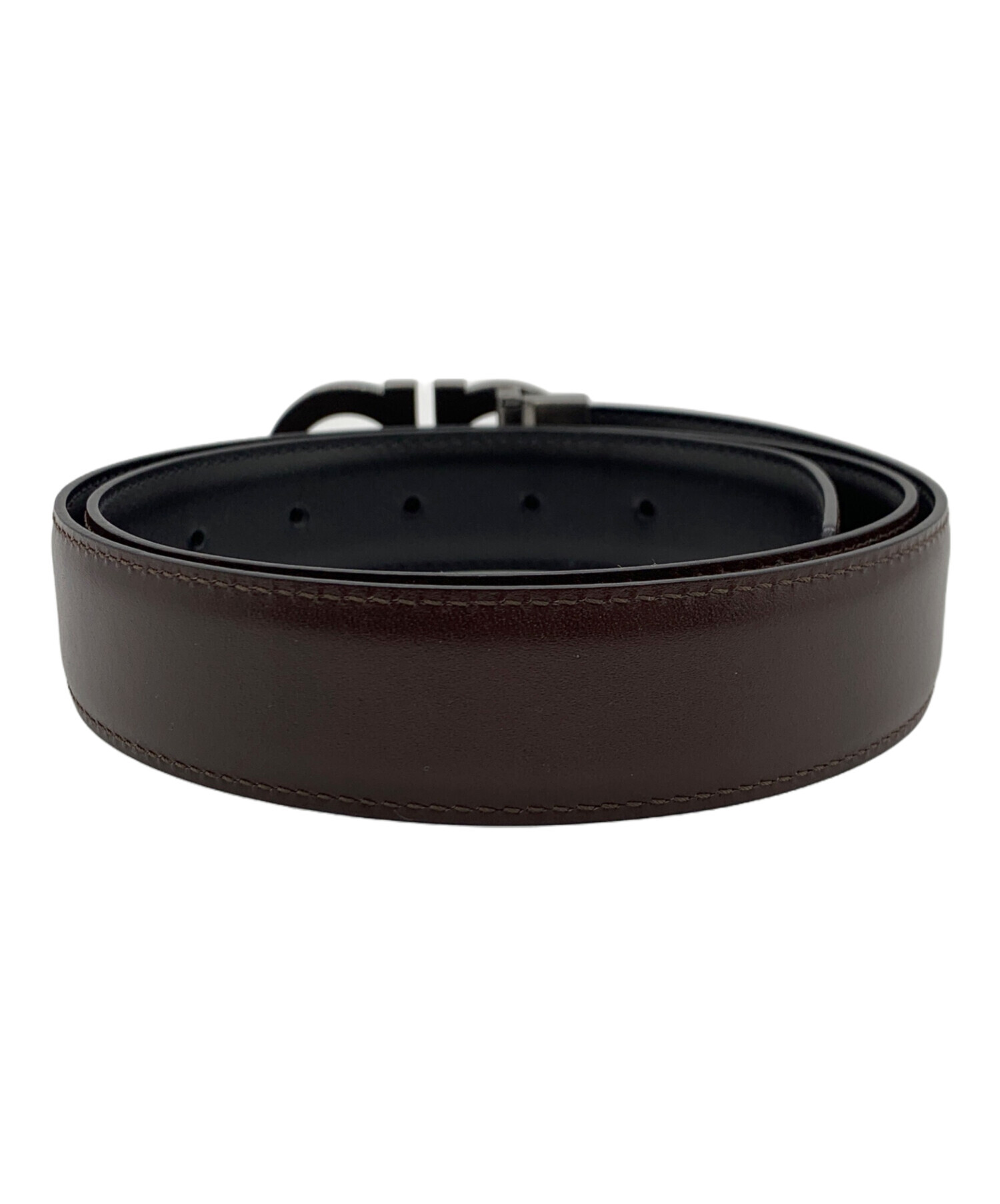 中古・古着通販】Ferragamo (フェラガモ) ガンチーニベルト ブラック