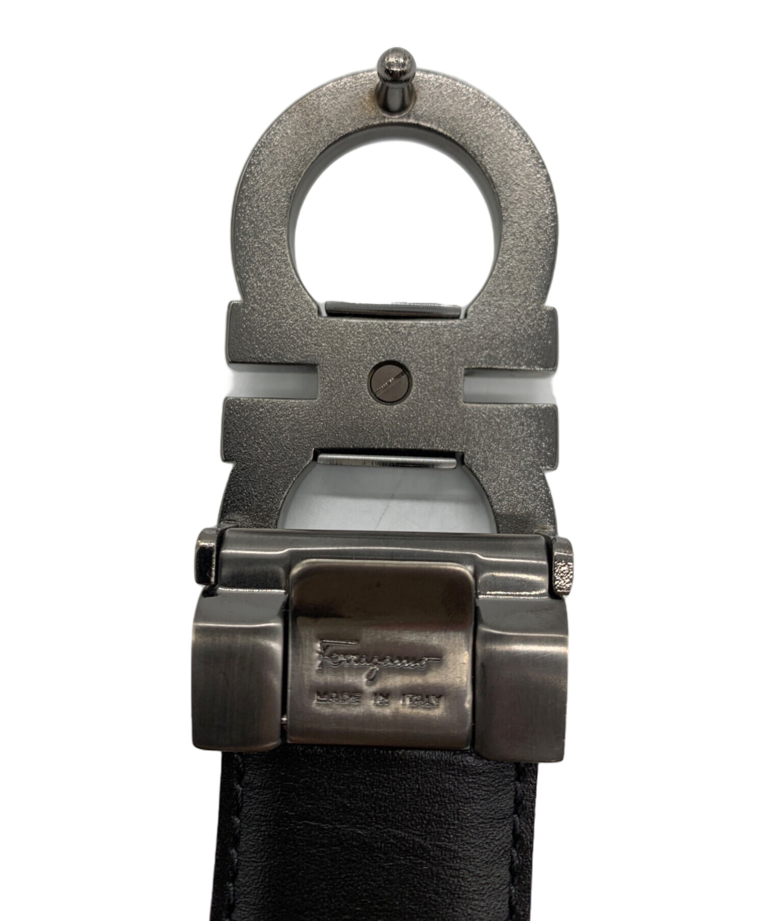 中古・古着通販】Ferragamo (フェラガモ) ガンチーニベルト ブラック