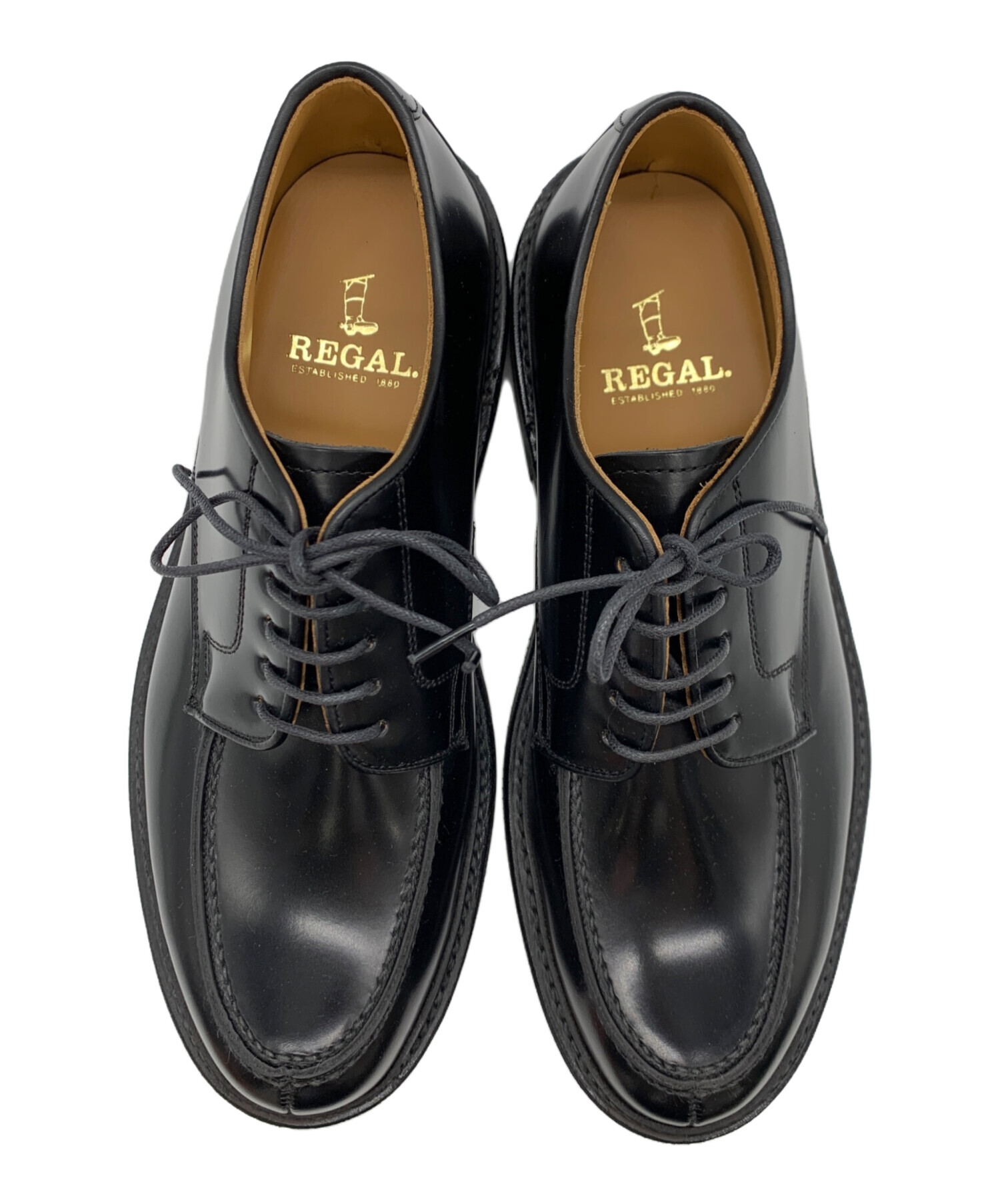 REGAL ブラック 革靴　サイズ25.5センチ 新品に近い 中古・古着通販】REGAL (リーガル) レザーシューズ ブラック サイズ:25