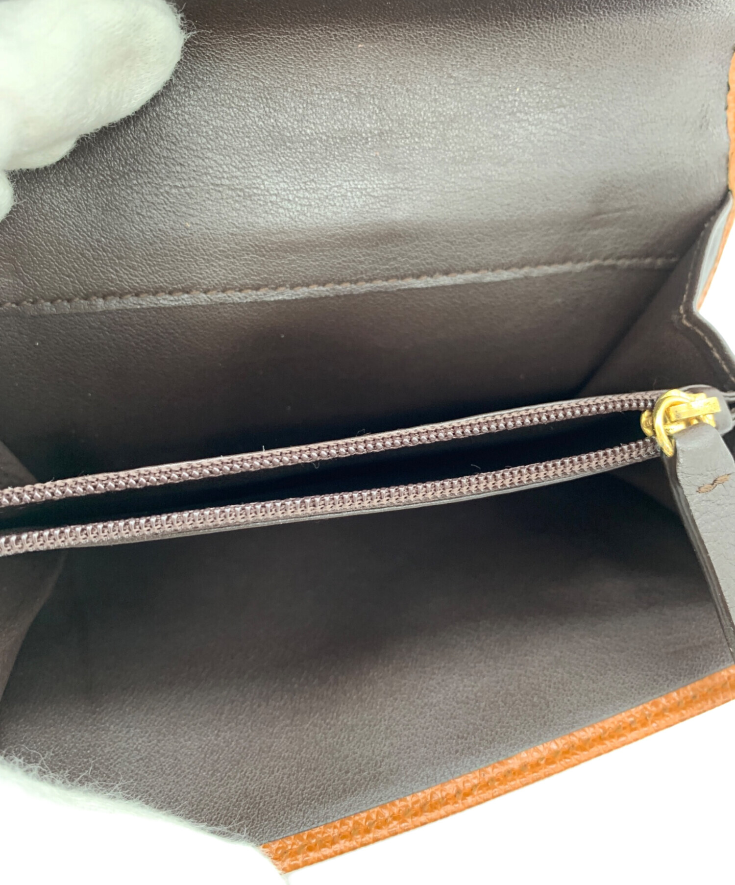 中古・古着通販】LOEWE (ロエベ) 3つ折り財布 ブラウン｜ブランド