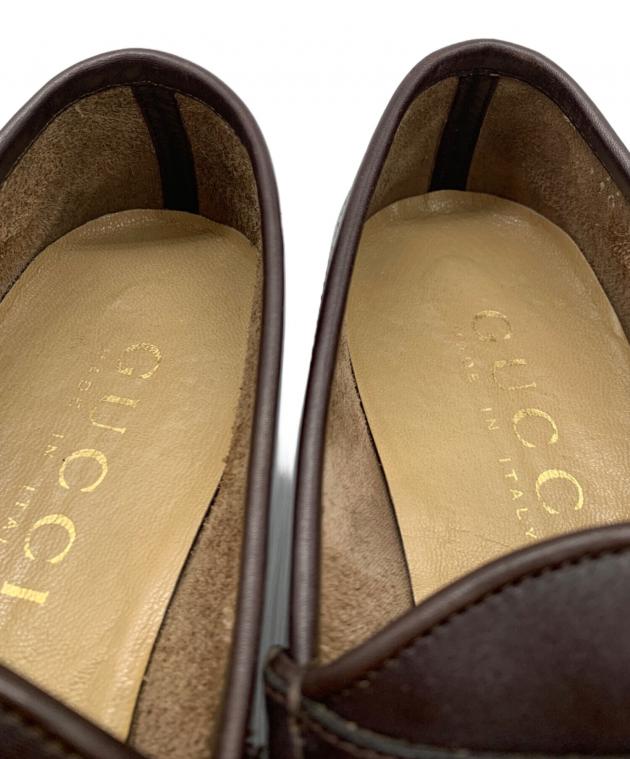 中古・古着通販】GUCCI (グッチ) ローファー ブラウン サイズ:27cm