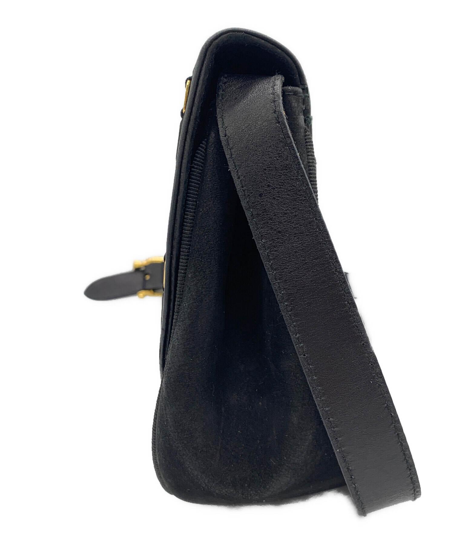 Salvatore Ferragamo サルヴァトーレフェラガモ  ショルダーバッグ レザー ブラック 【中古】 メンズ 中古・古着通販】Salvatore Ferragamo (サルヴァトーレ フェラガモ