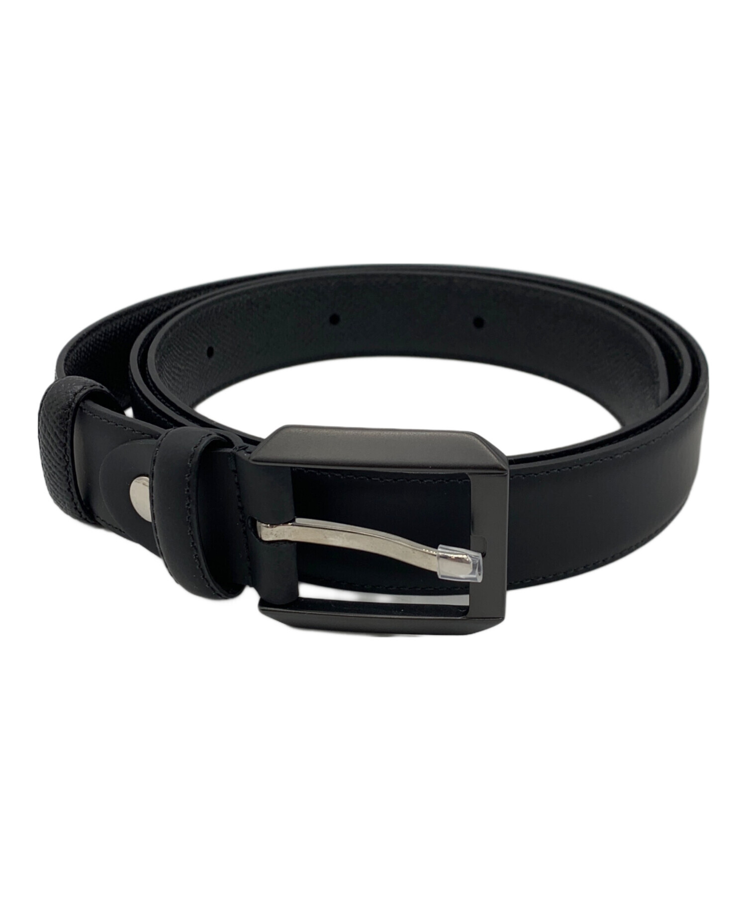 dunhill レザーベルト ブラック 中古・古着通販】dunhill (ダンヒル) レザーベルト ブラック｜ブランド