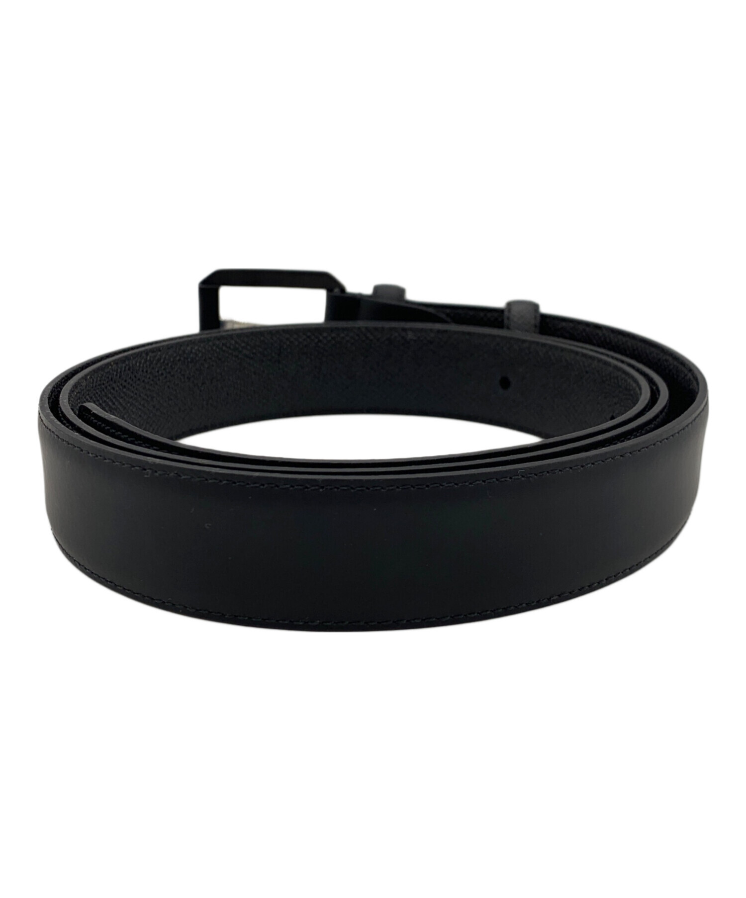 中古・古着通販】dunhill (ダンヒル) レザーベルト ブラック｜ブランド