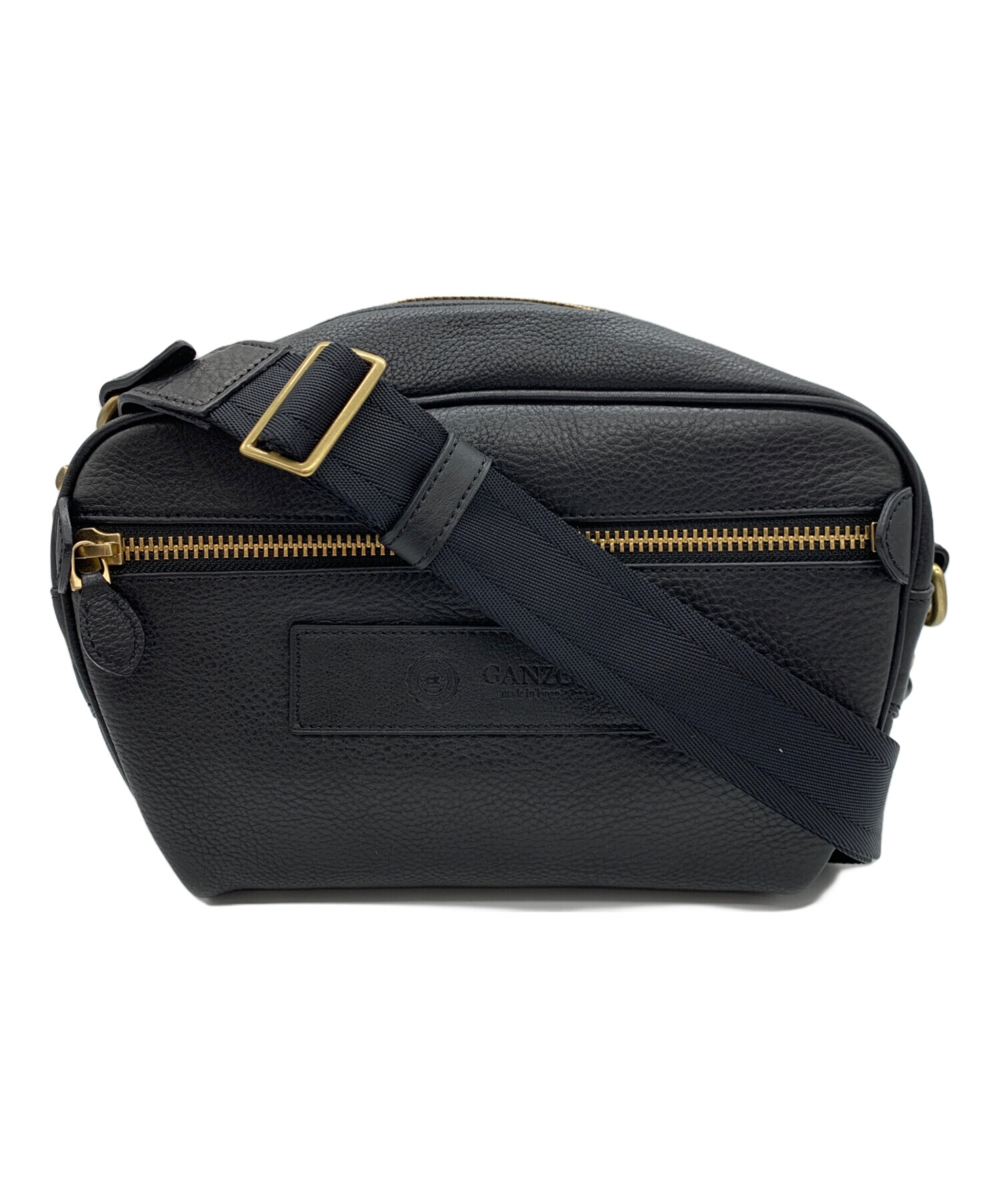 特価）ガンゾ GANZO 黒 ブラック GANZO ケース ブラック ラウンド