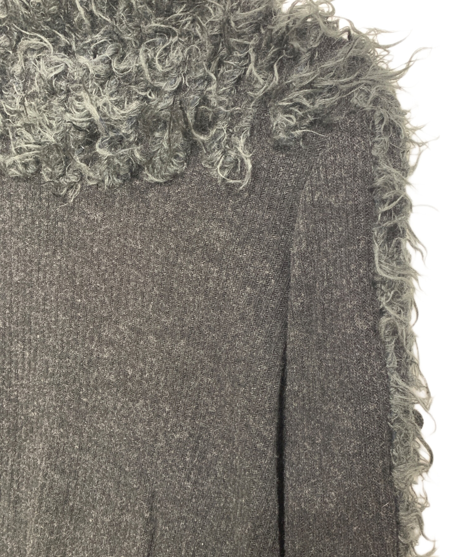 中古・古着通販】ISSEY MIYAKE (イッセイミヤケ) 薄手ニット ブラック 