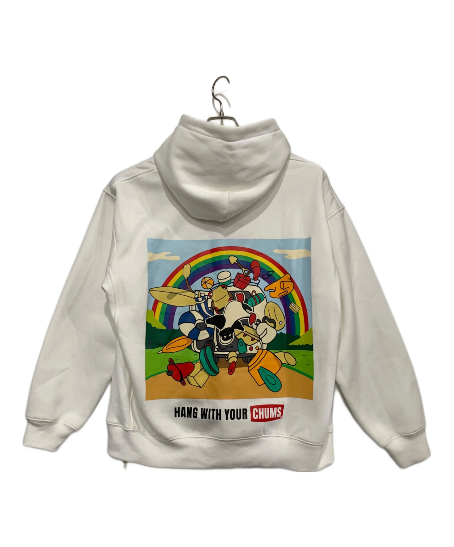 中古・古着通販】CHUMS (チャムス) パーカー ホワイト サイズ:M 