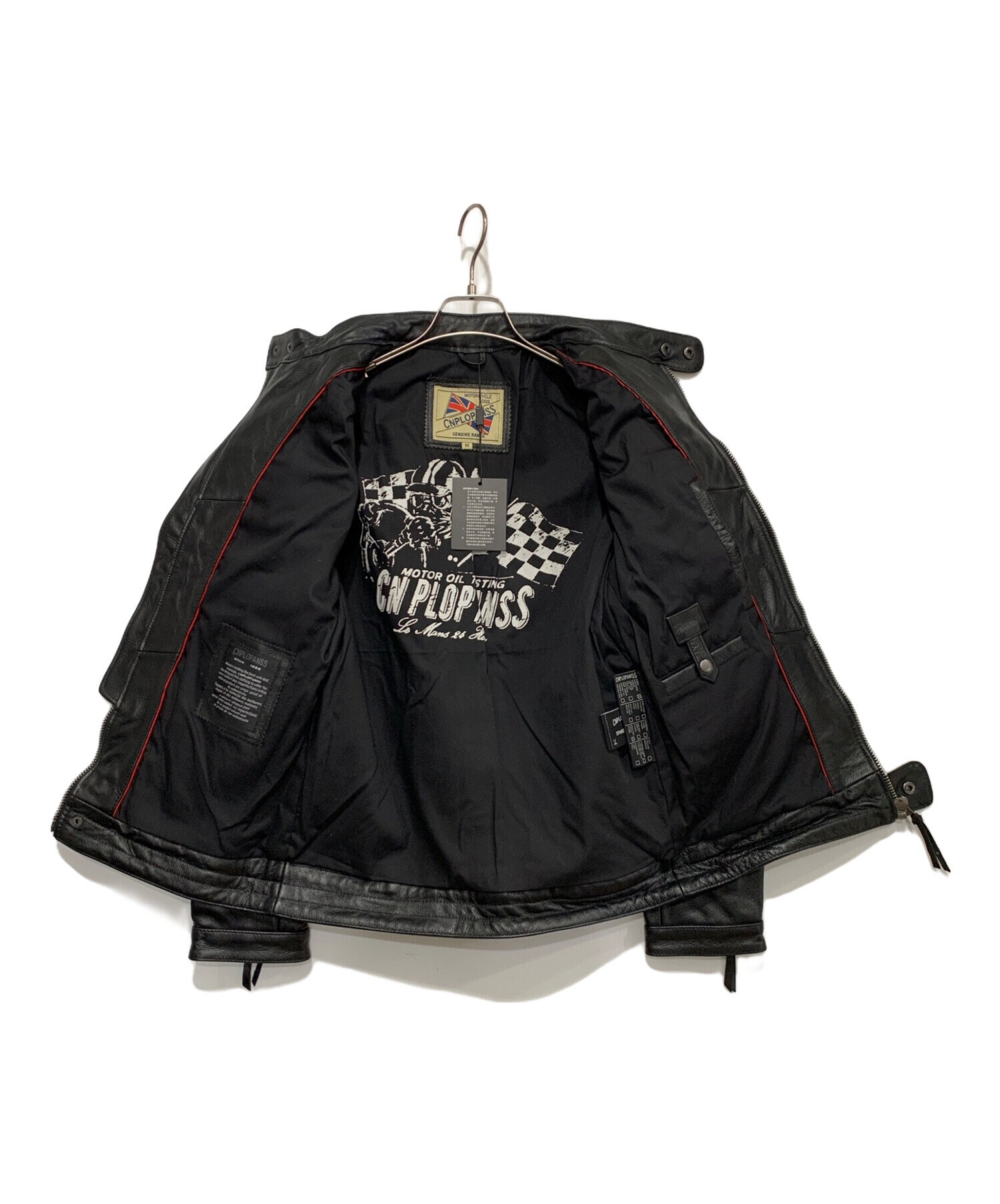 未使用 CNPLOPANSS シングルライダース レザージャケット ＸLサイズ 中古・古着通販】CNPLOPANSS (CNPLOPANSS) レザーライダースジャケット