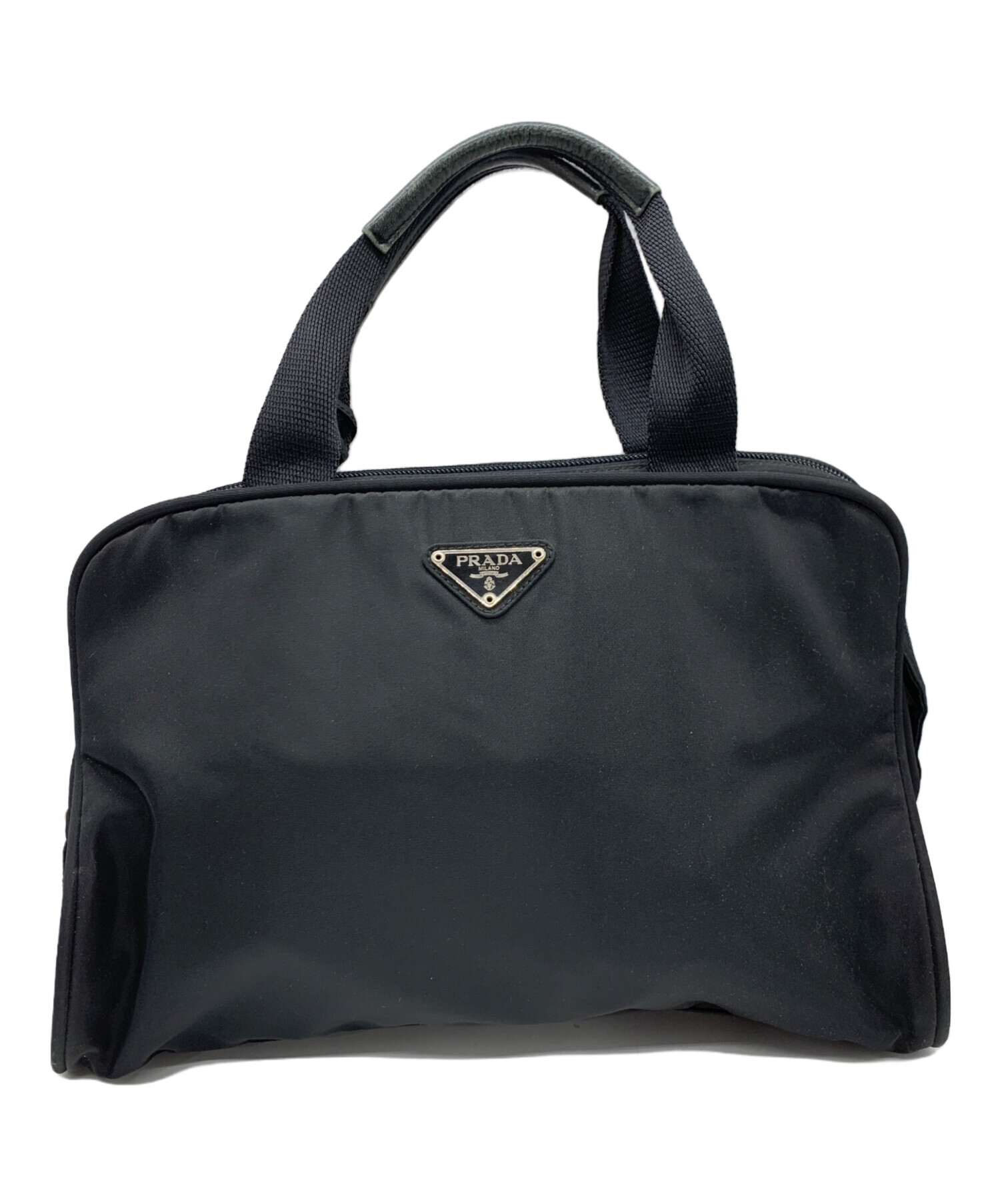 PRADA　プラダ　ハンドバッグ　ナイロン　ブラック 中古・古着通販】PRADA (プラダ) ナイロンハンドバッグ ブラック