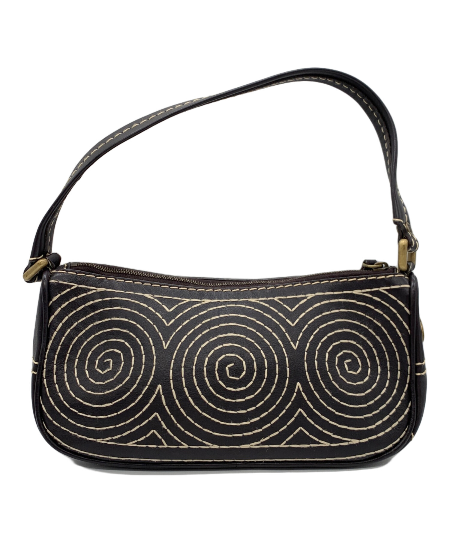 中古・古着通販】CELINE (セリーヌ) ハンドバッグ ブラウン サイズ 