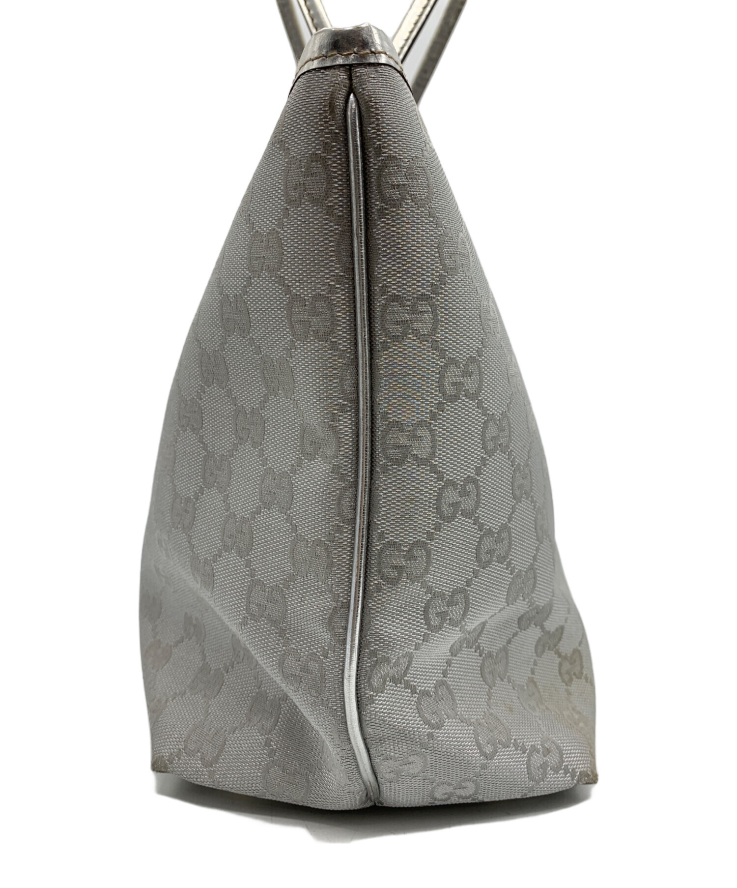 GUCCIシルバートートバッグ 中古・古着通販】GUCCI (グッチ) トートバッグ シルバー サイズ