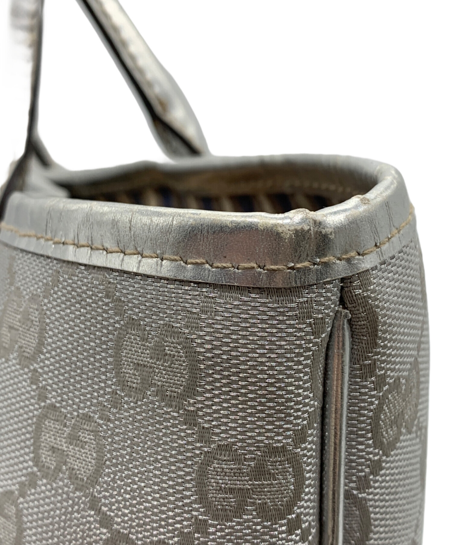 中古・古着通販】GUCCI (グッチ) トートバッグ シルバー サイズ