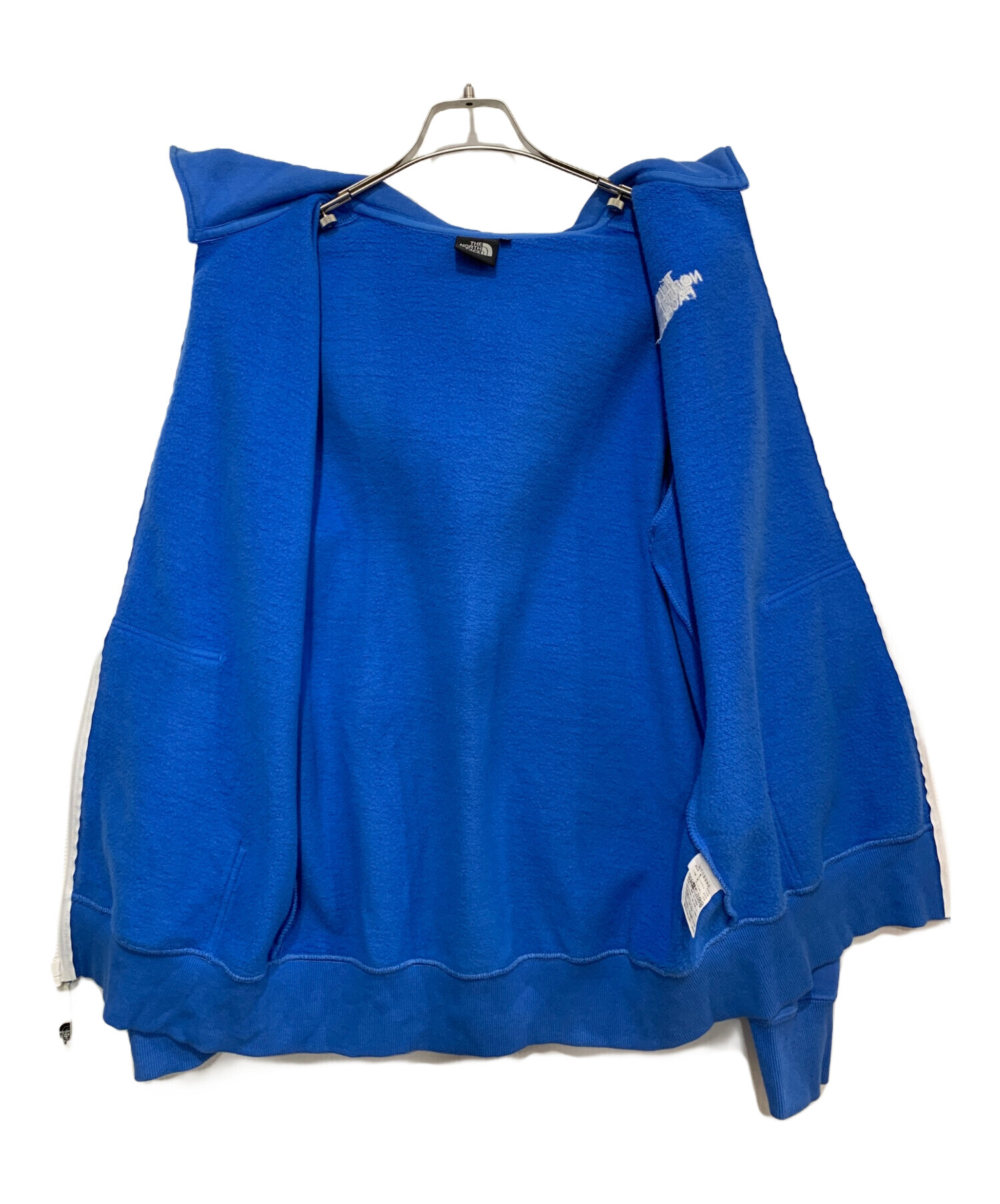 THE NORTH FACE ノースフェイス フルジップ パーカー アウトドア ブルー(レディース M)中古 古着 V3125 THE NORTH FACE - THE NORTH FACE ノースフェイス フルジップ パーカー