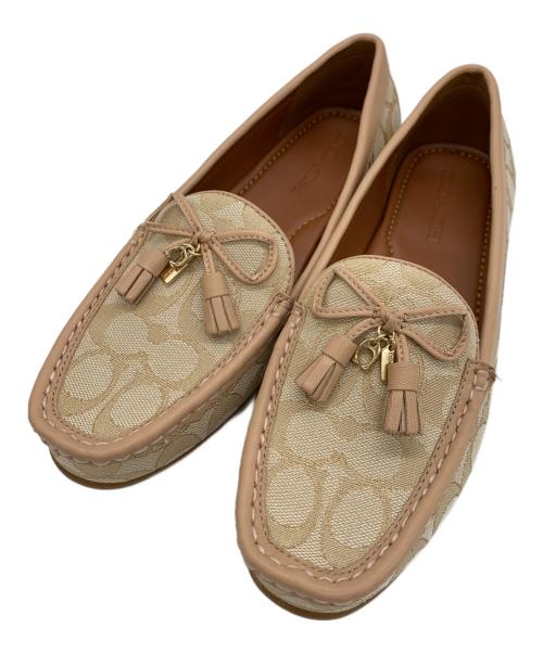 中古・古着通販】COACH (コーチ) ドライビングシューズ ベージュ