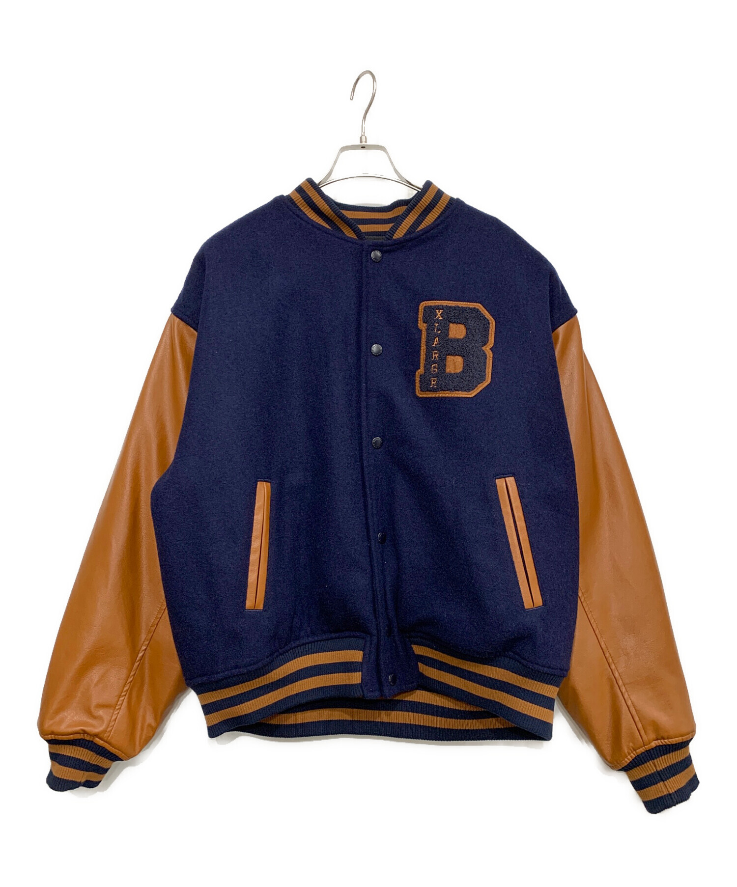 中古・古着通販】X-LARGE (エクストララージ) スタジャン ブラウン